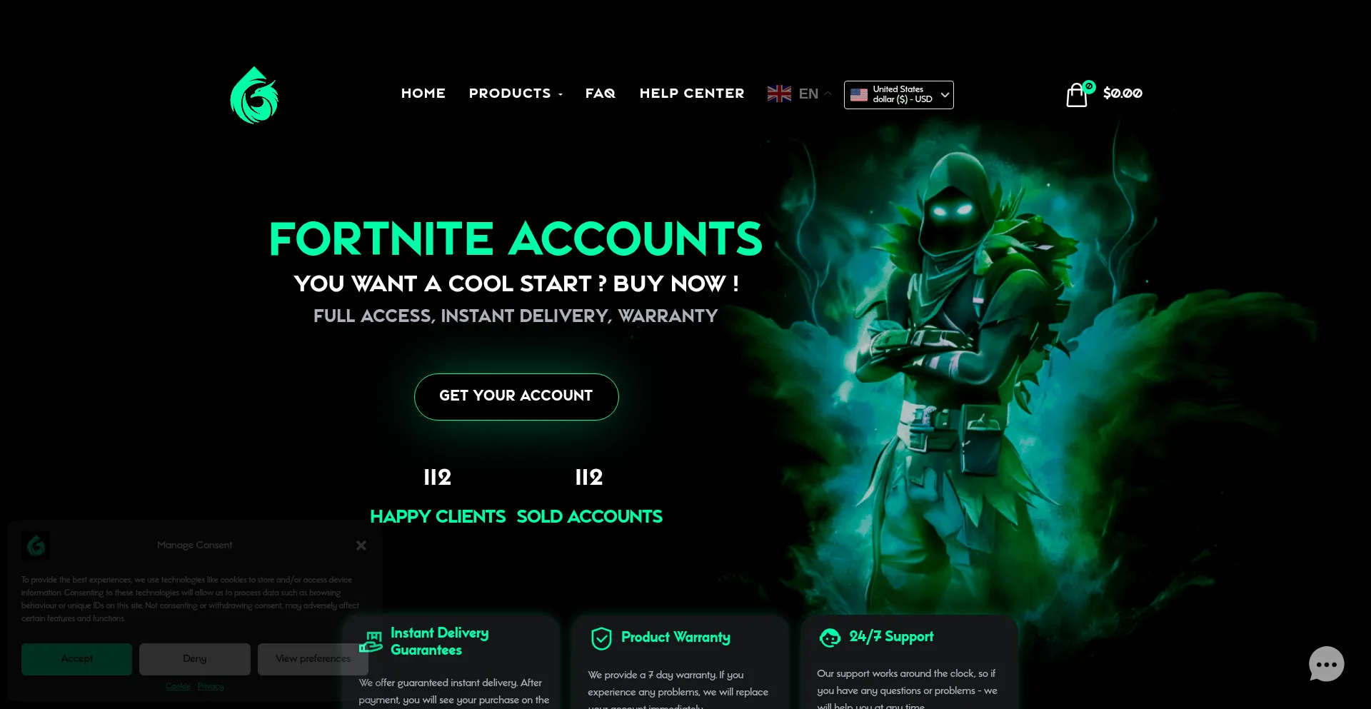 Website screenshot of Fortxaccs.com