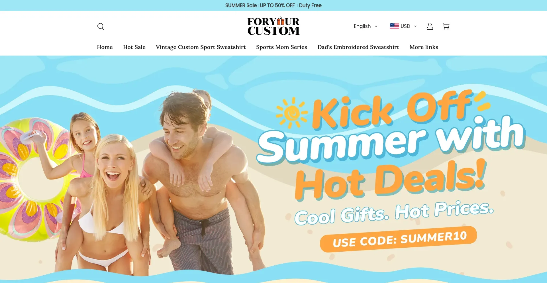 Foryourcustom.com Screenshot
