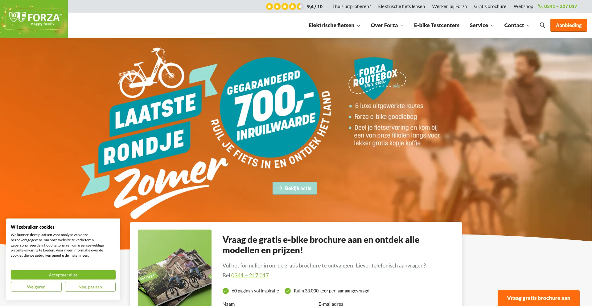 Forzafietsen.nl Screenshot