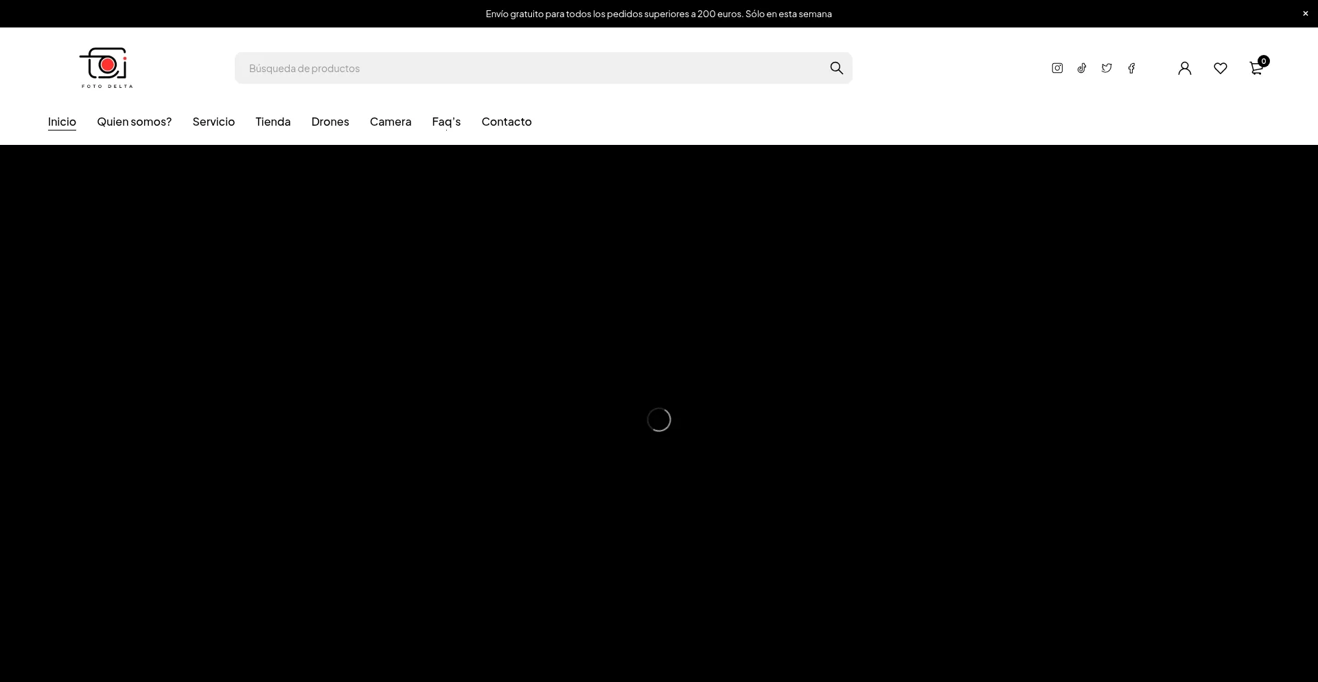 Website screenshot of Foto-delta.com