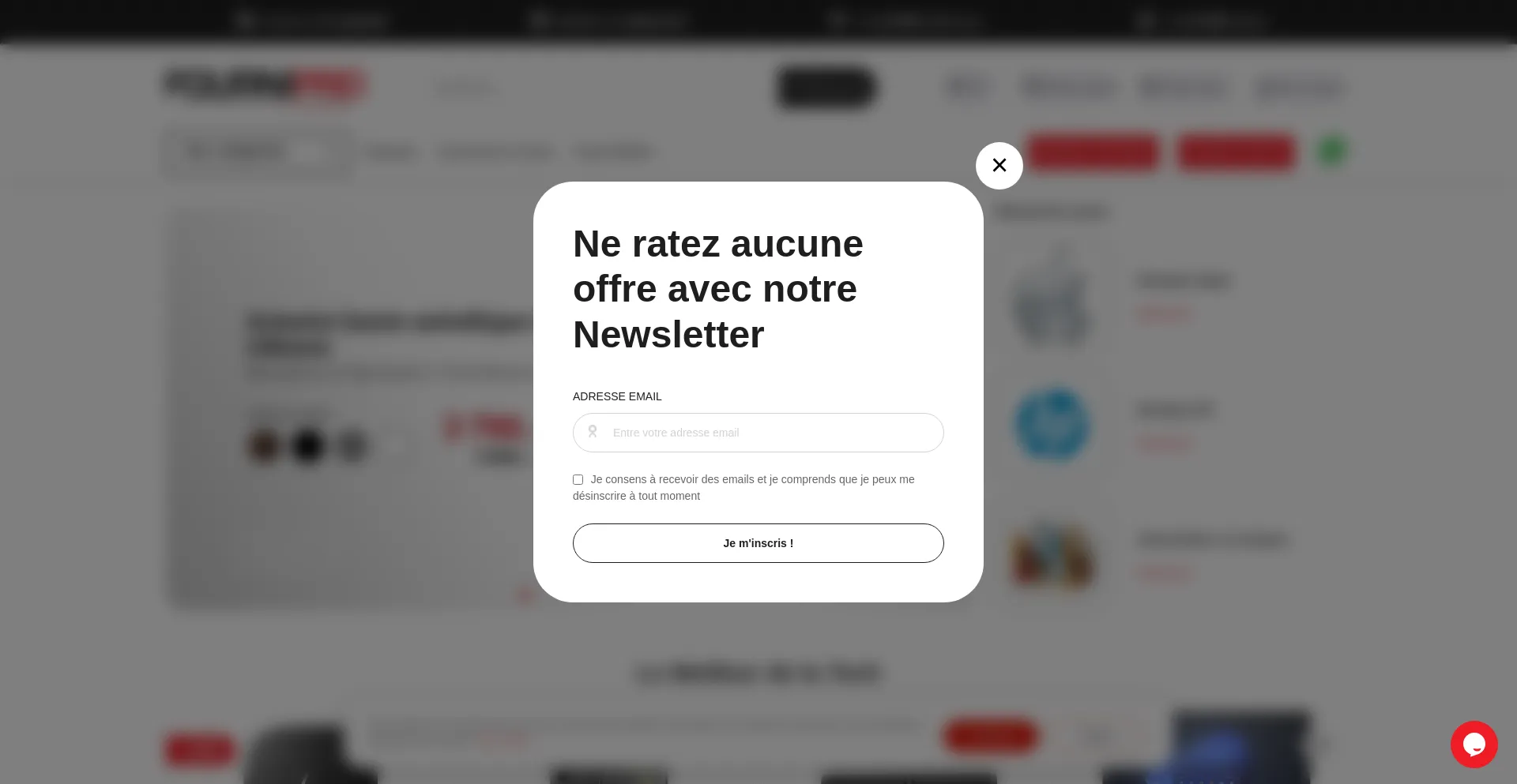 Website screenshot of Fournipro.ma
