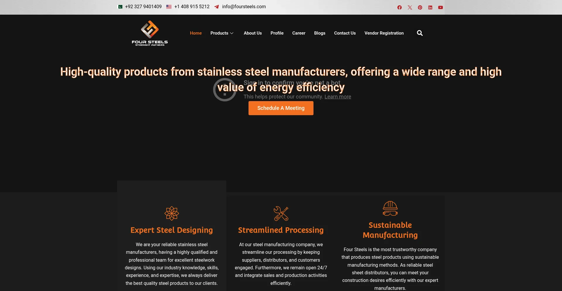 Foursteels.com Screenshot