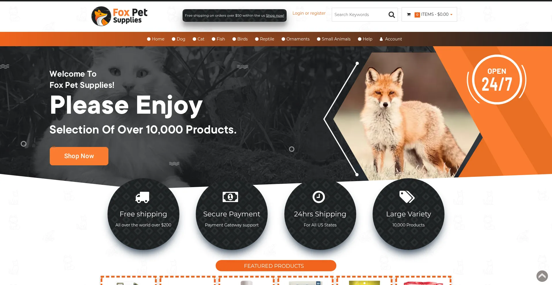 Foxpetsupplies.com Screenshot