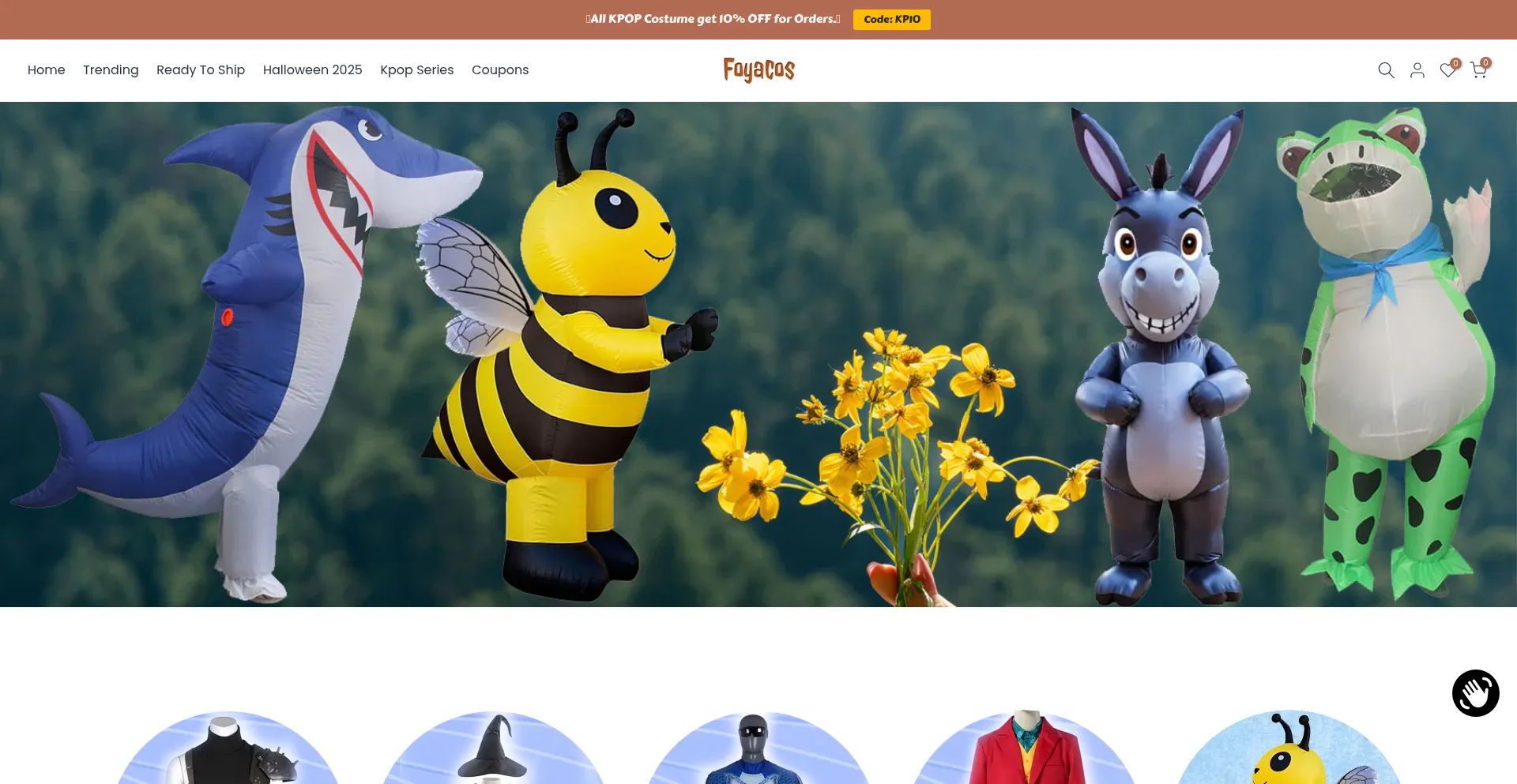 Website screenshot of Foyacos.com