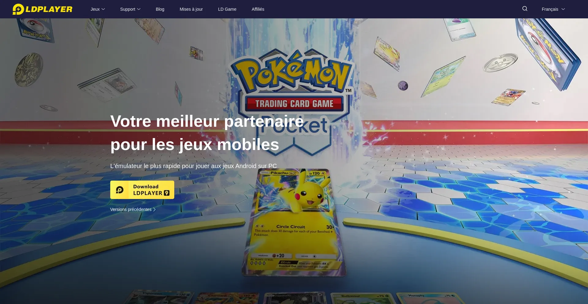 Website screenshot of Fr.ldplayer.net