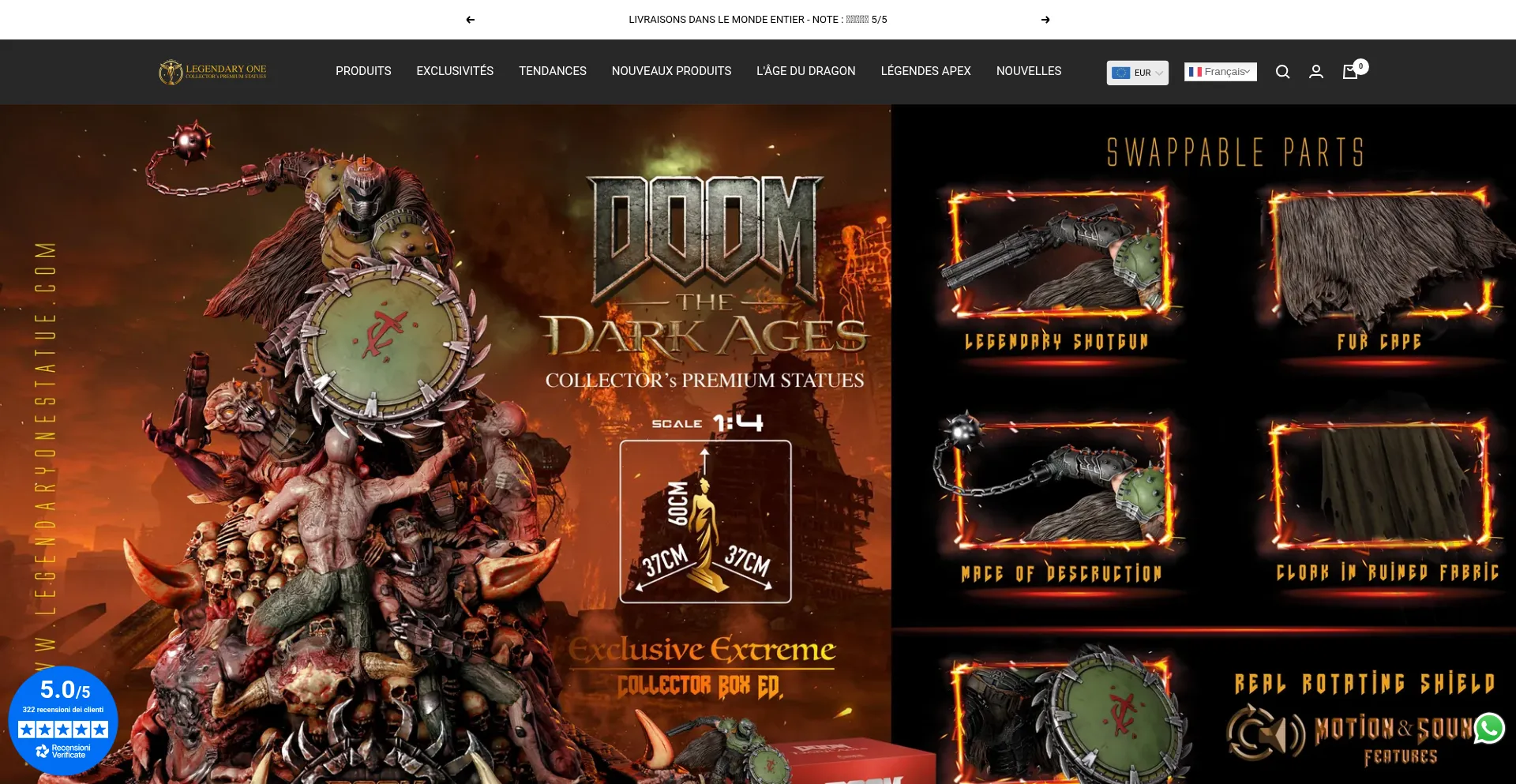 Website screenshot of Fr.lohomefigure.com