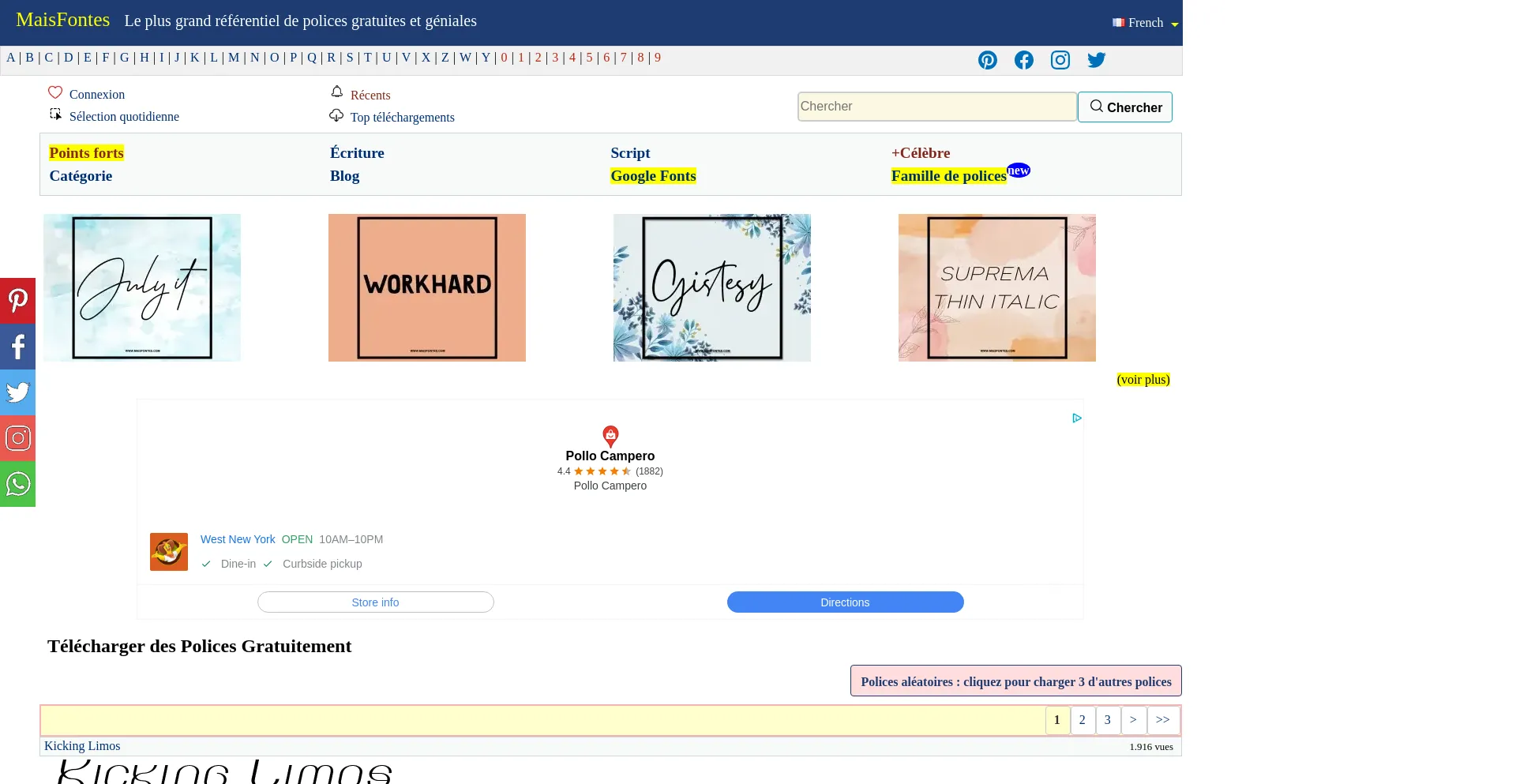 Website screenshot of Fr.maisfontes.com