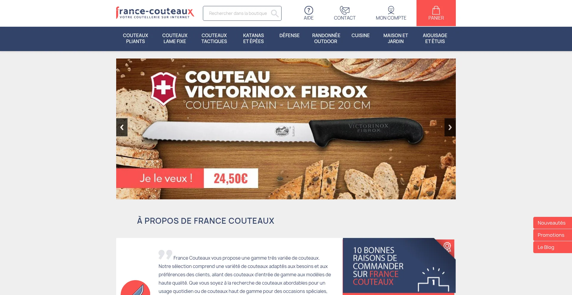 France-couteaux.com Screenshot