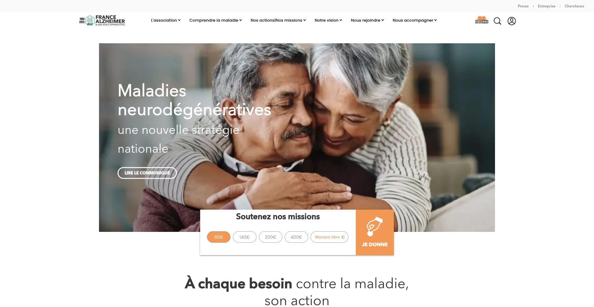 Francealzheimer.org Screenshot