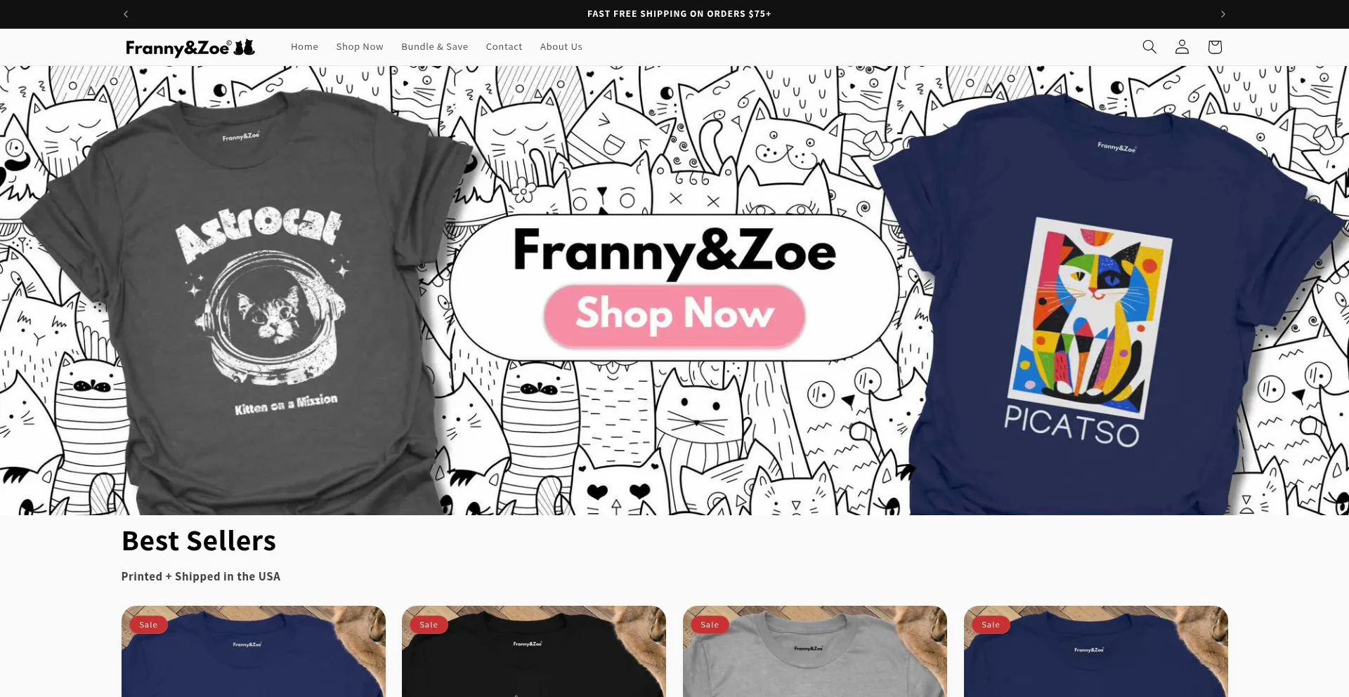 Website screenshot of Frannyandzoeworld.com