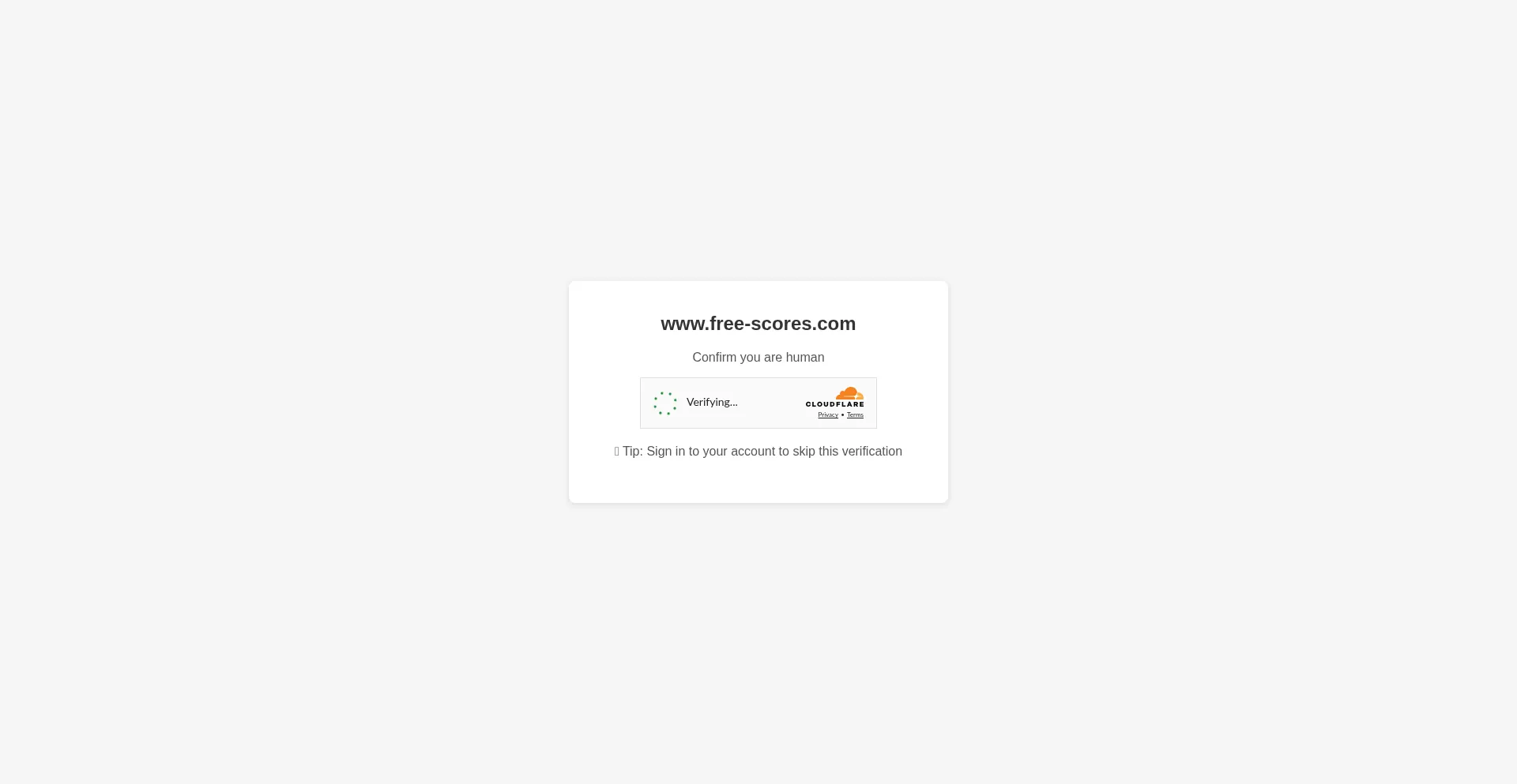 Website screenshot of Free-scores.com