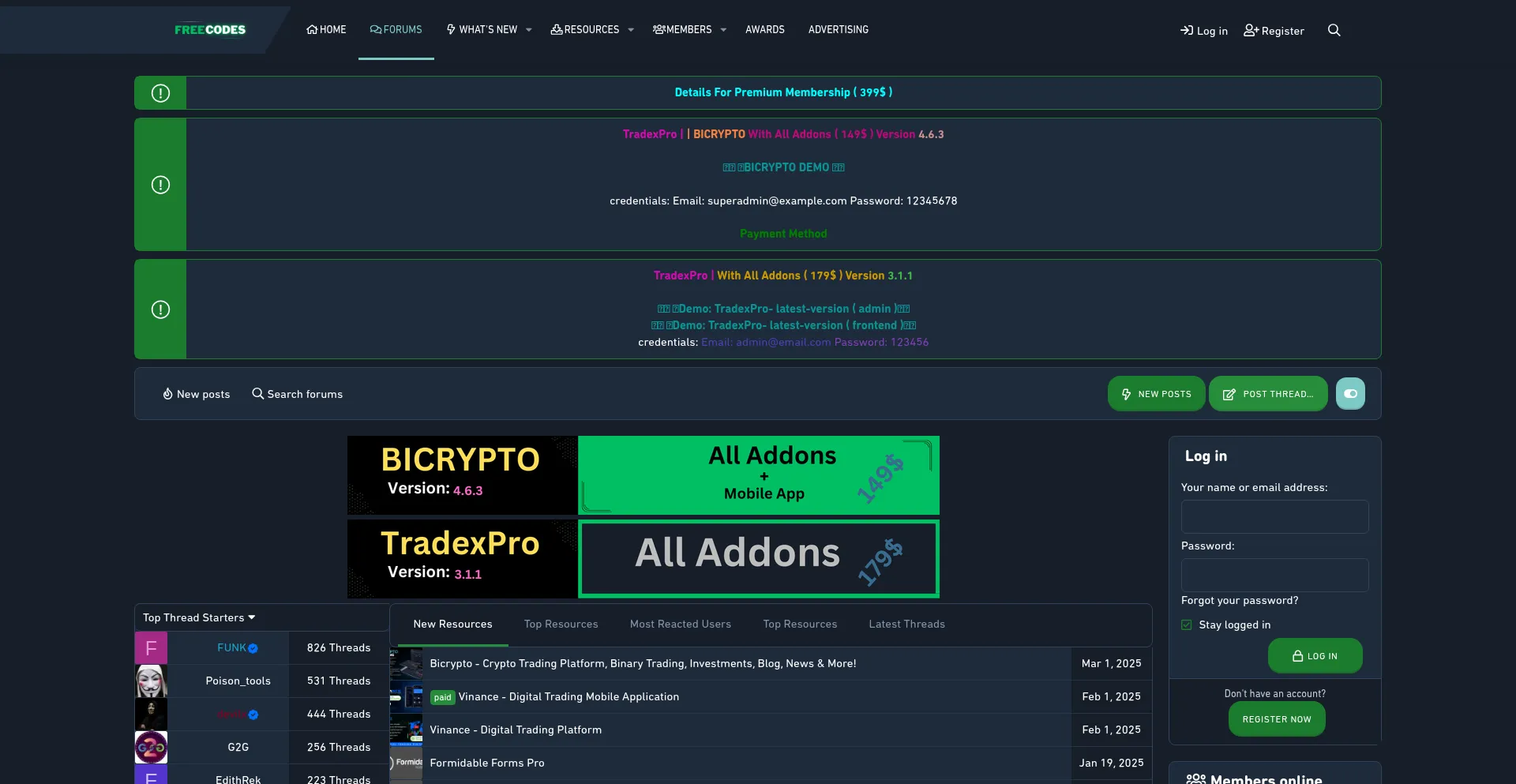 Freecodes.in Screenshot