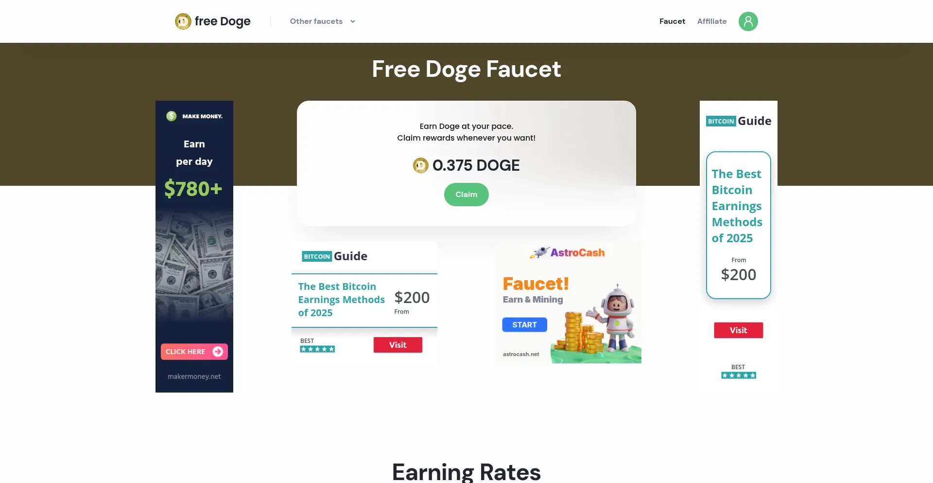 Freedogeclick.com Screenshot