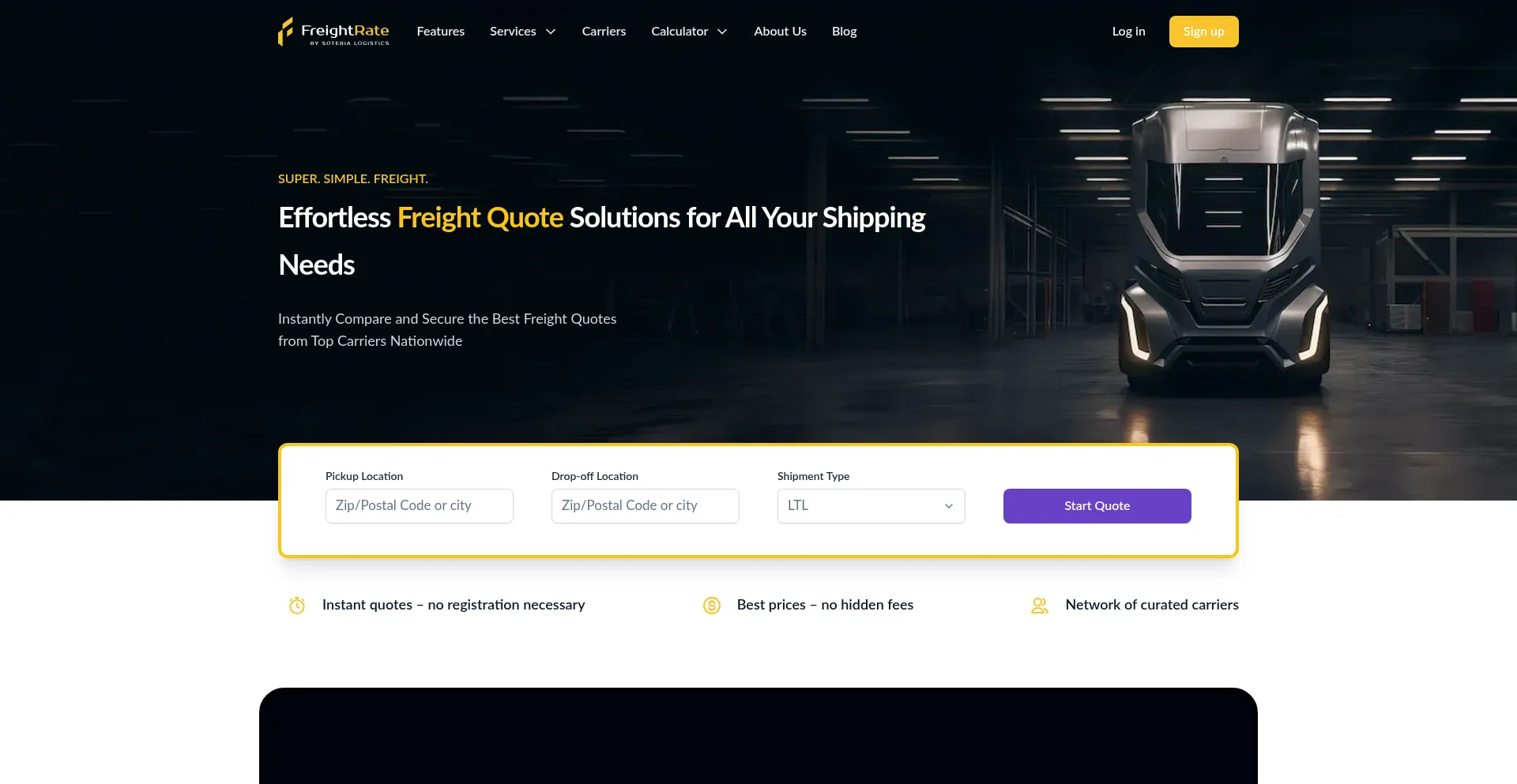 Freightrate.com Screenshot