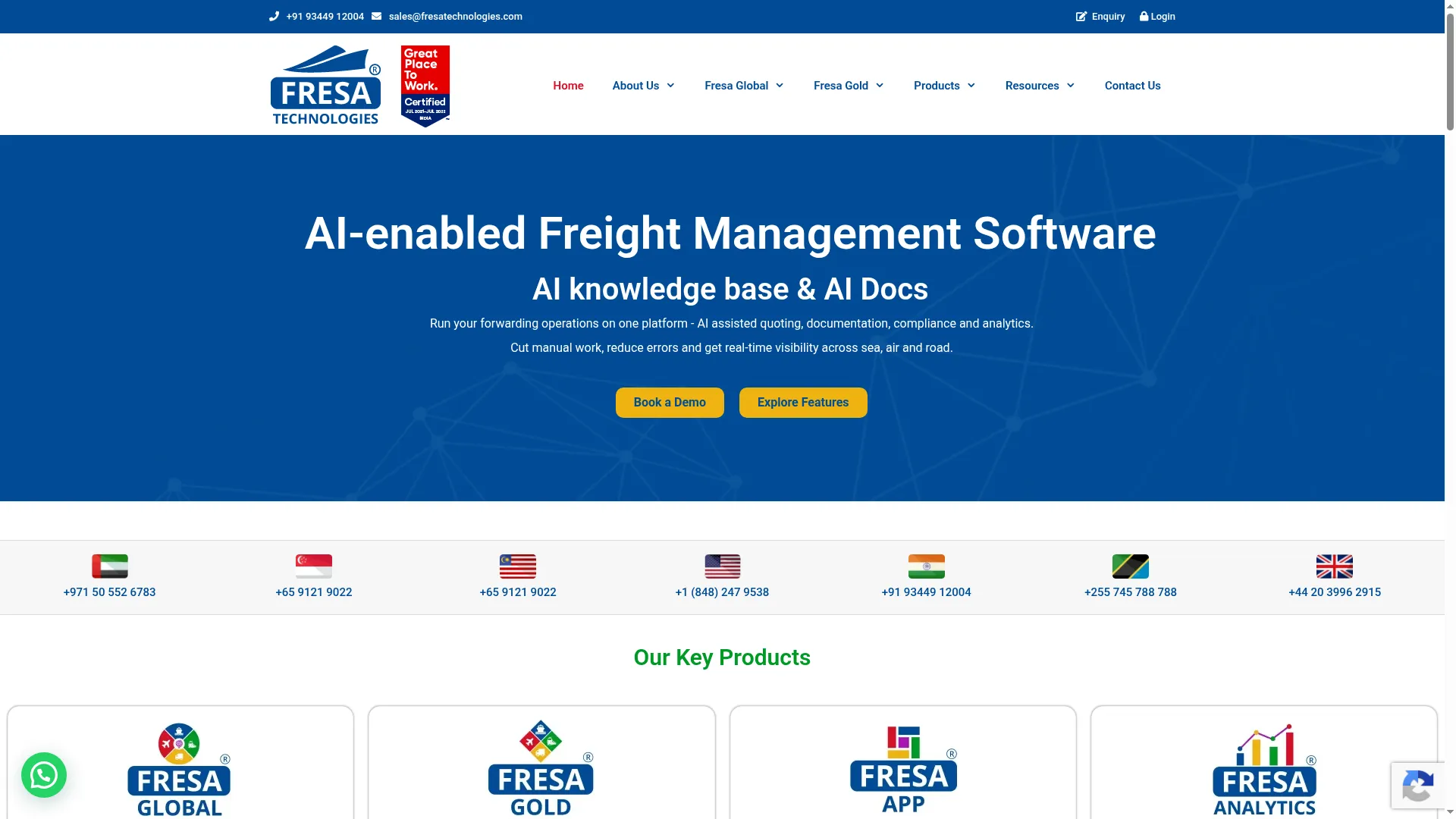 Fresatechnologies.com