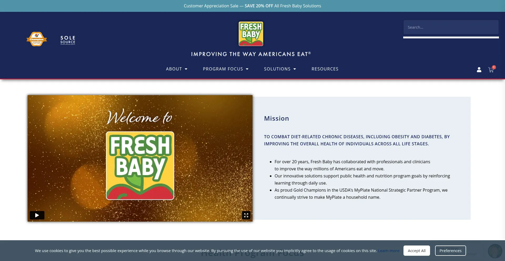 Freshbaby.com Screenshot