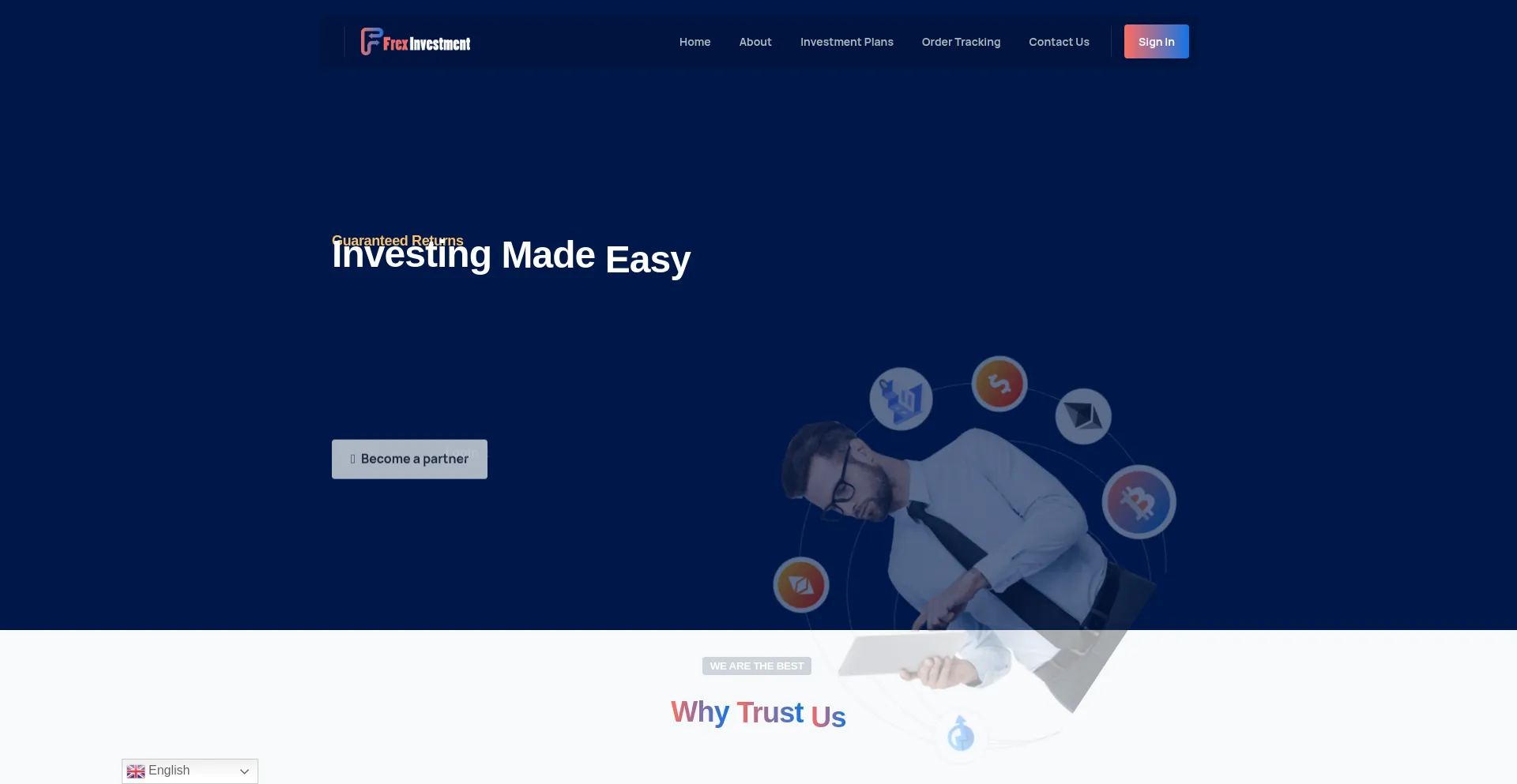 Website screenshot of Frexinvestmentltd.com