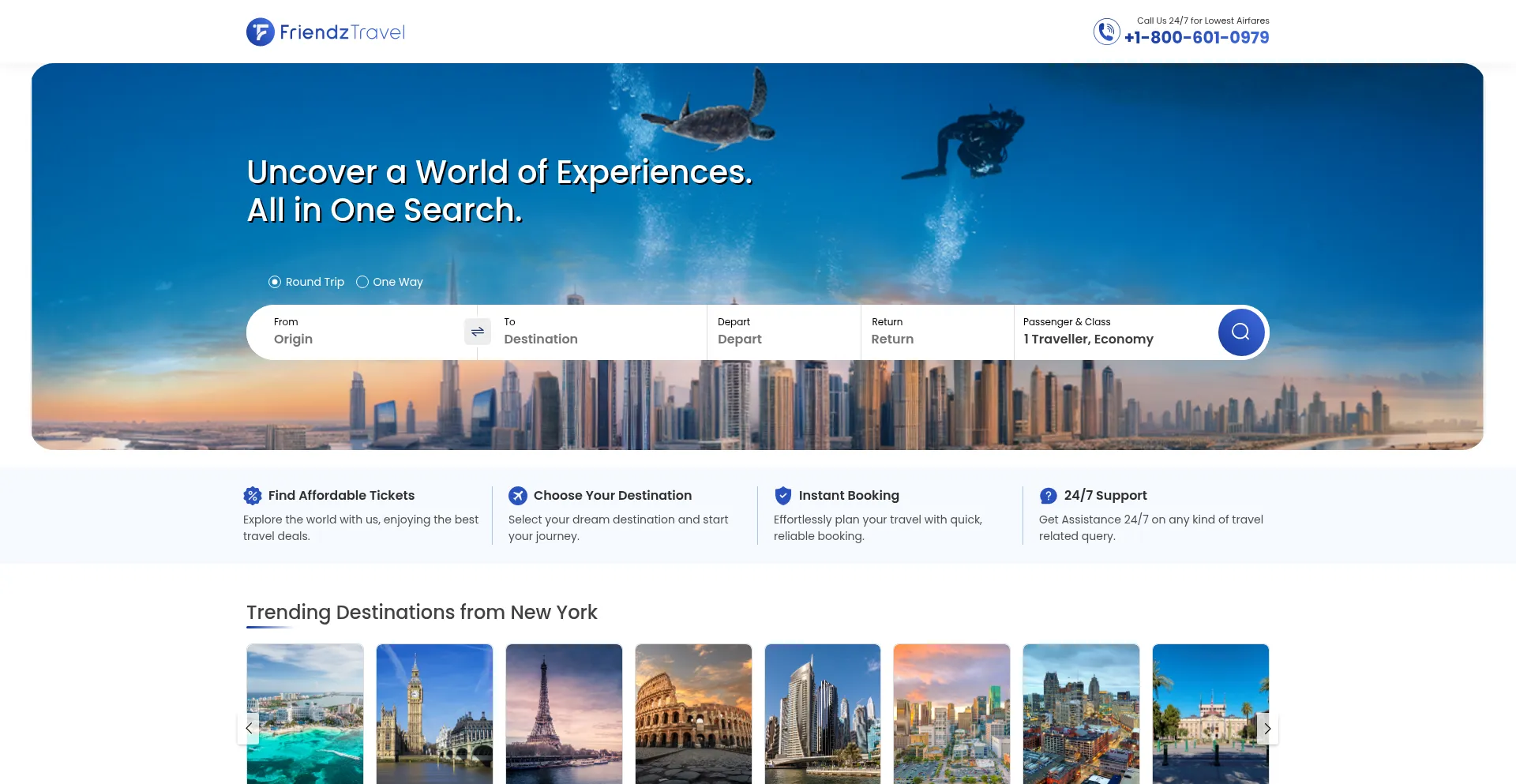 Friendztravel.com Screenshot