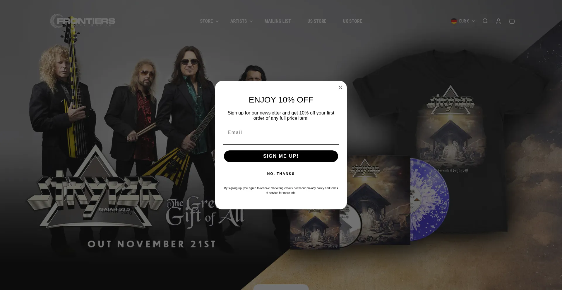 Frontiers.shop Screenshot