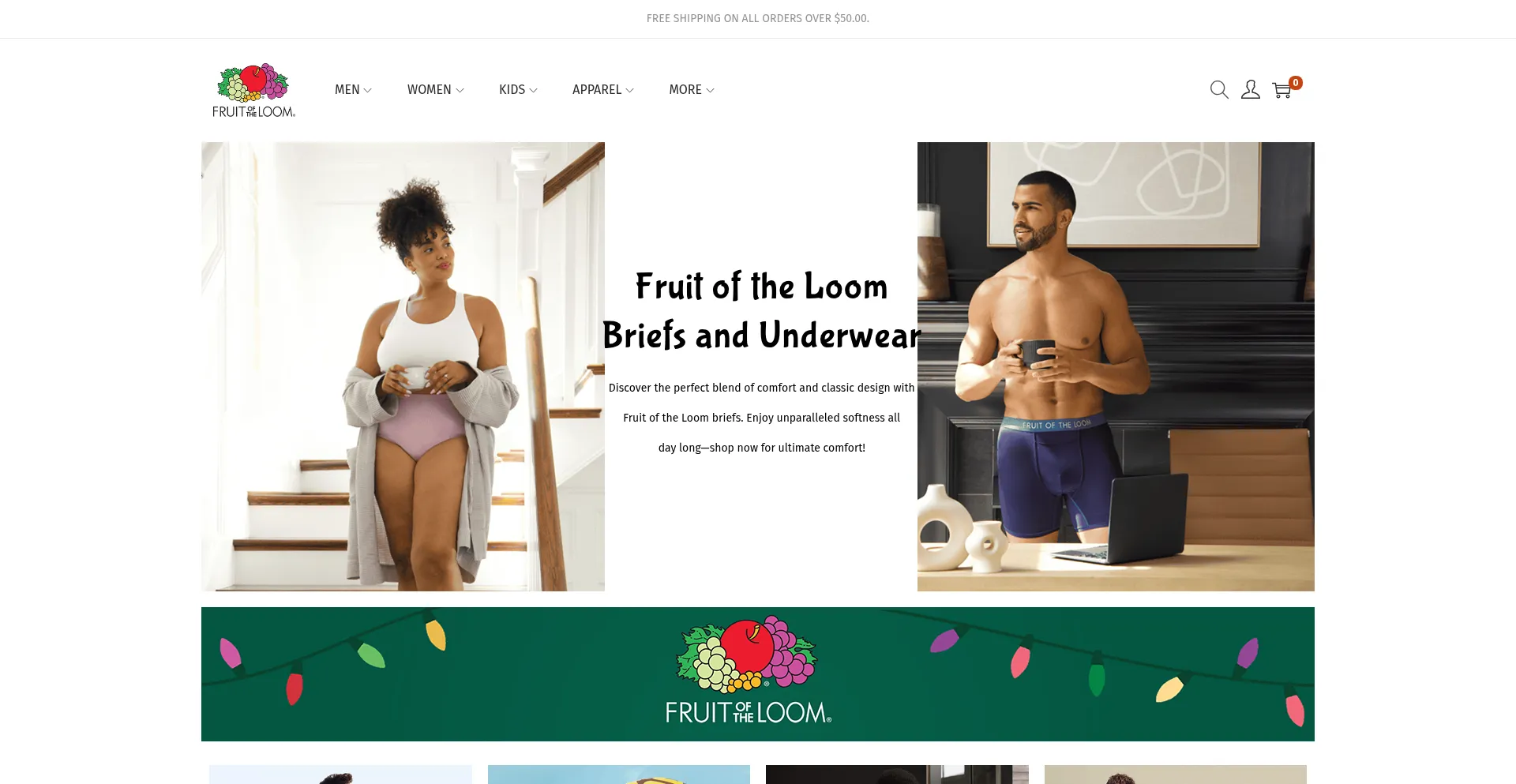 Website screenshot of Fruitloomwell.com