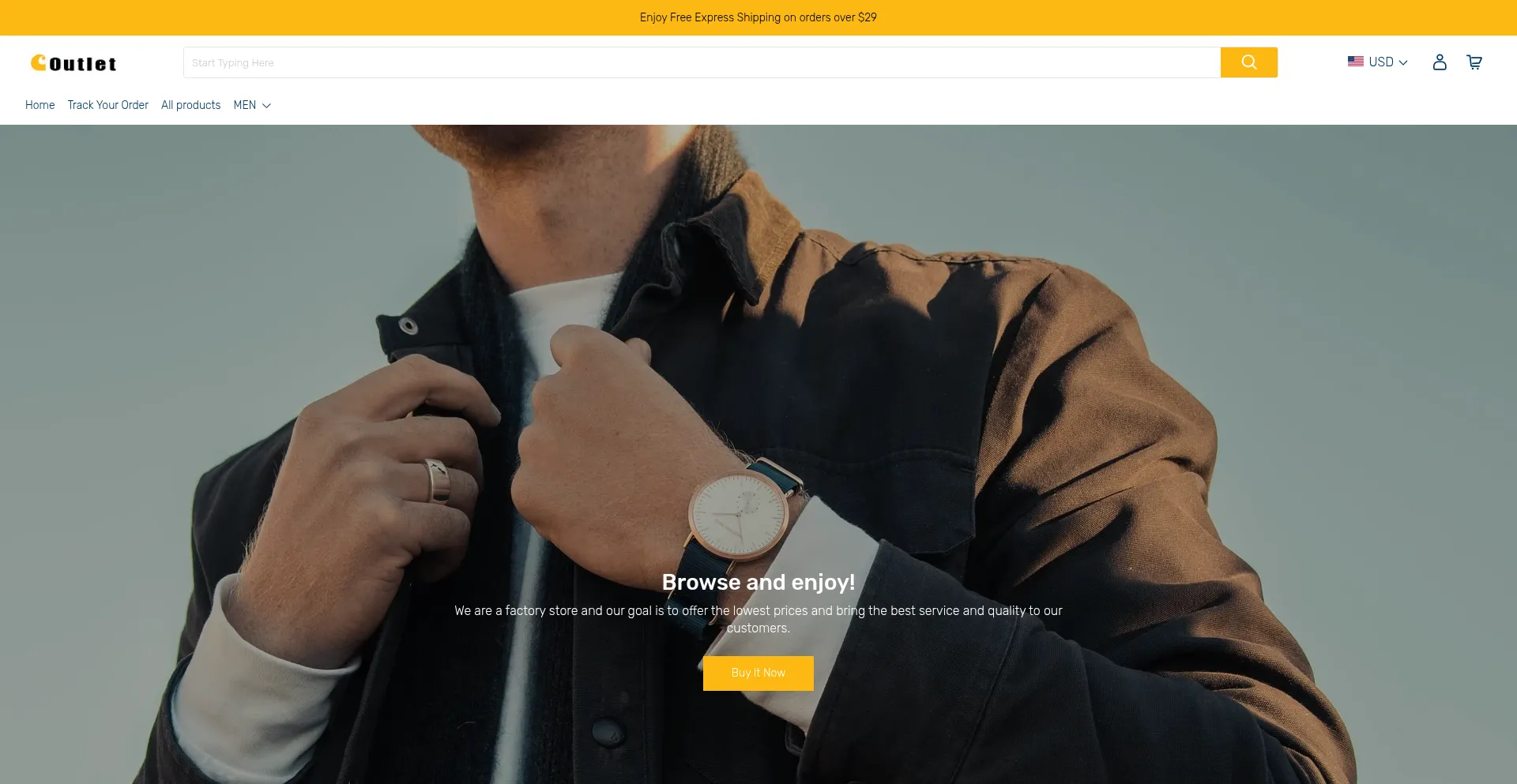 Website screenshot of Frutony.com