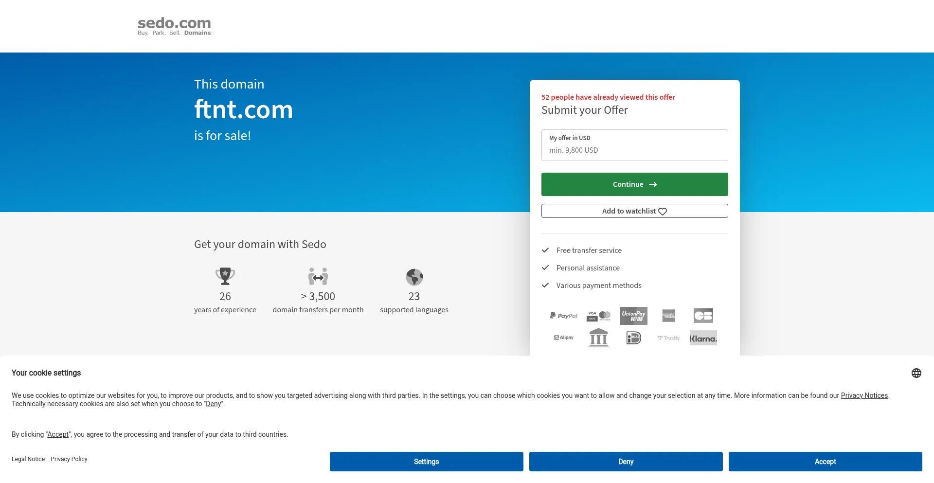 Ftnt.com Screenshot