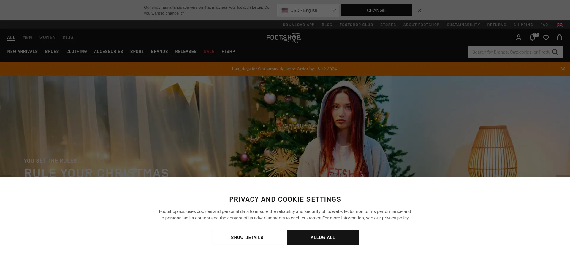 Website screenshot of Ftshp.co.uk