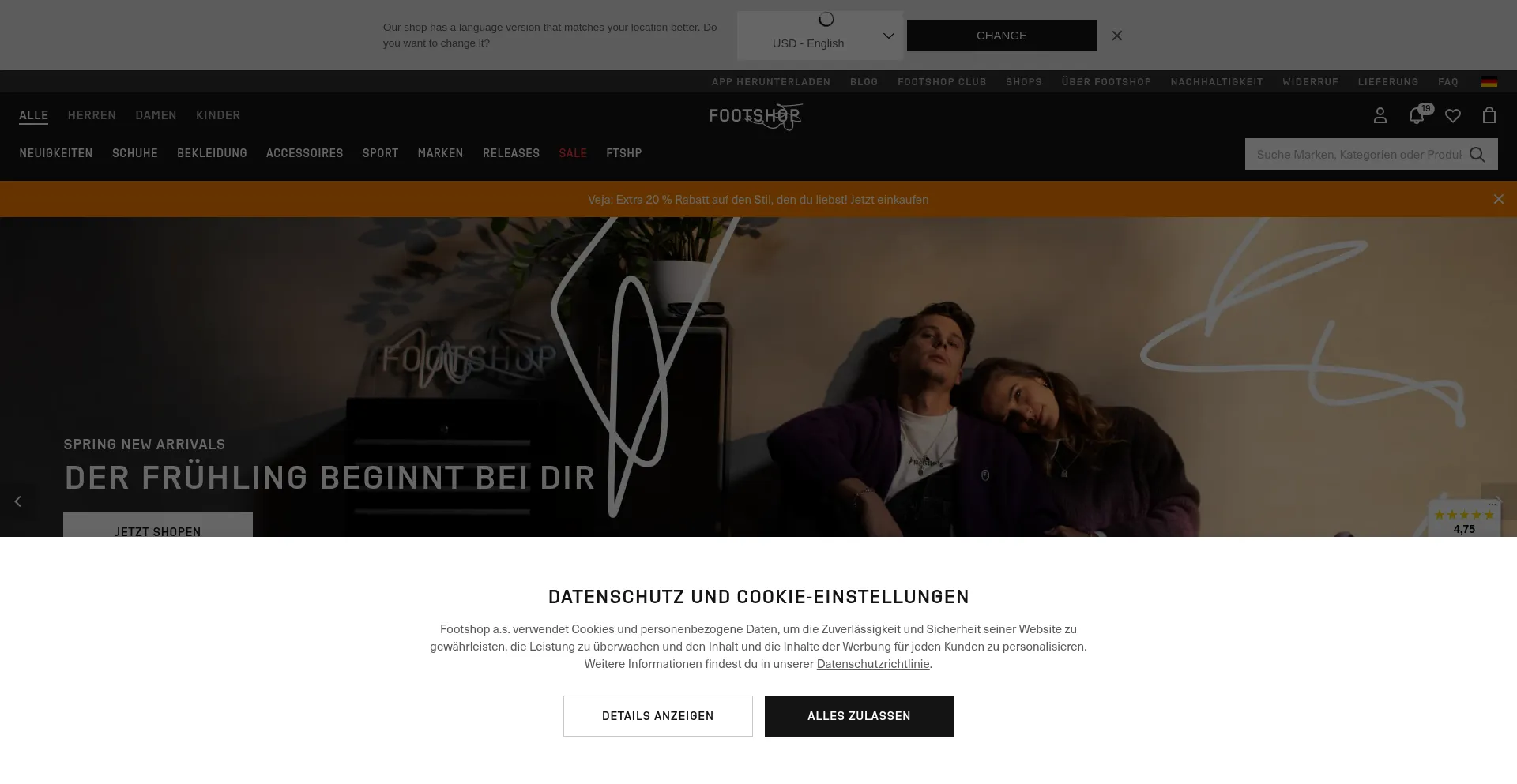 Website screenshot of Ftshp.de