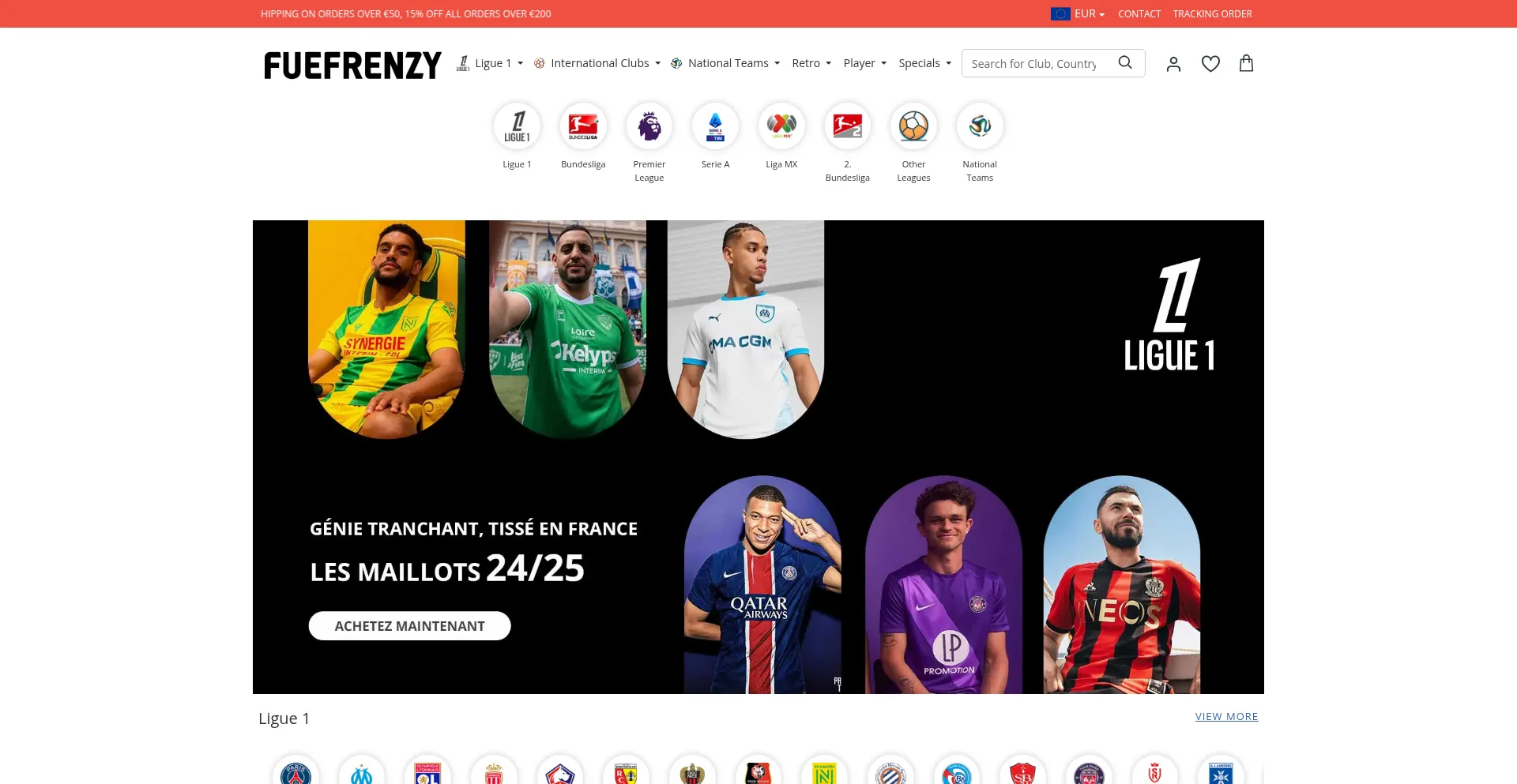 Website screenshot of Fuefrenzy.com