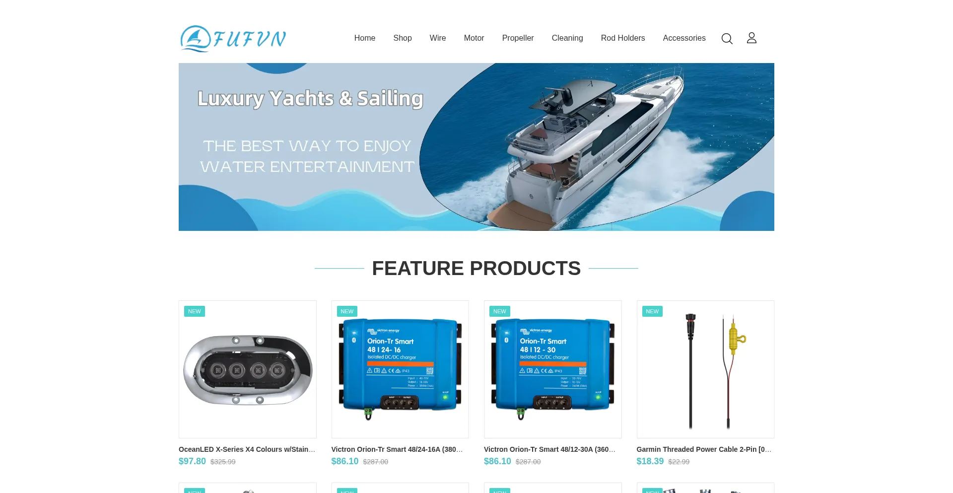 Website screenshot of Fufvn.com