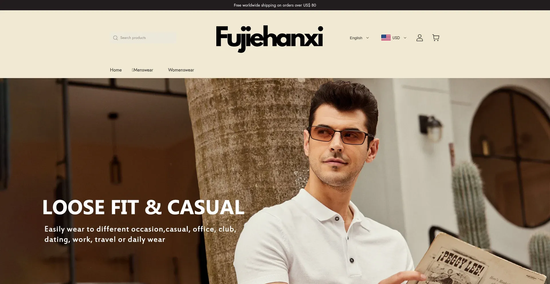 Website screenshot of Fujiehanxi.com