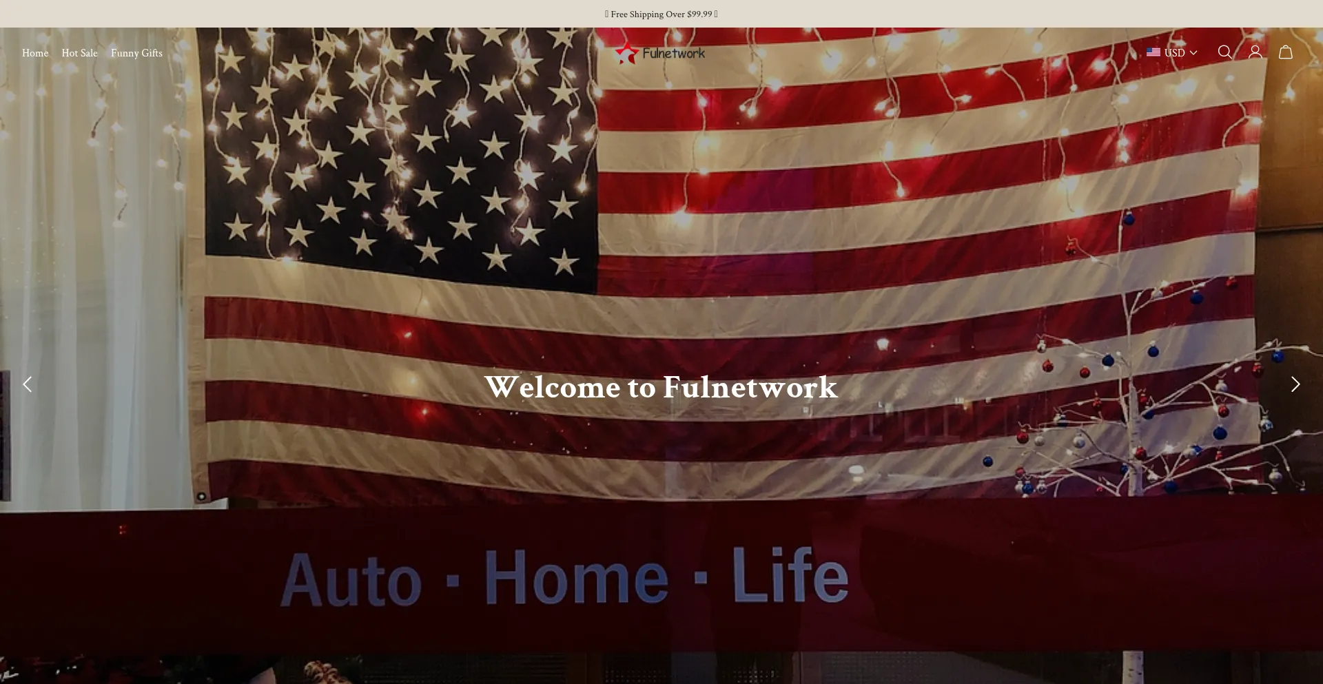 Website screenshot of Fulnetwork.com