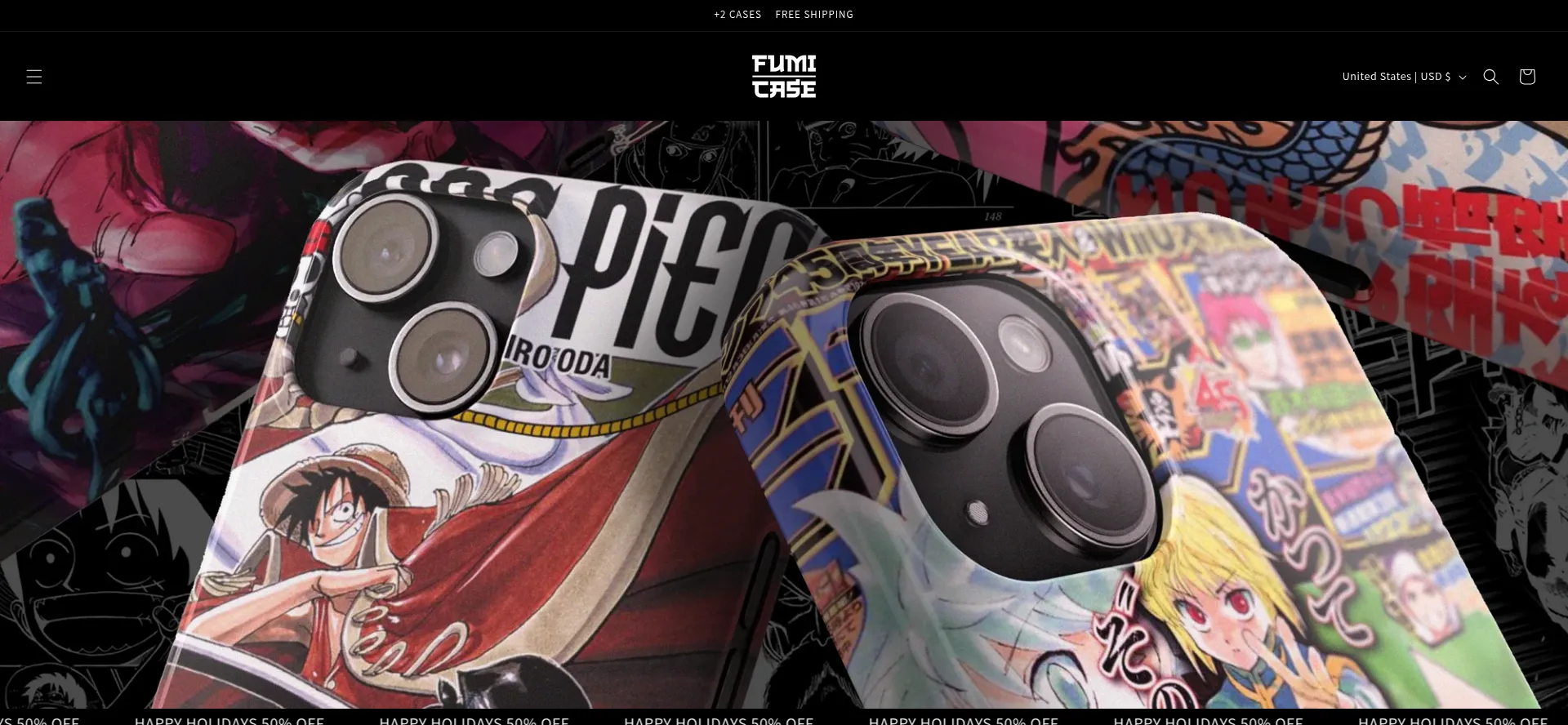 Website screenshot of Fumicase.com