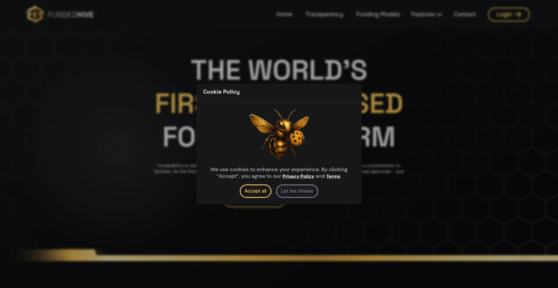 Fundedhive.com Screenshot