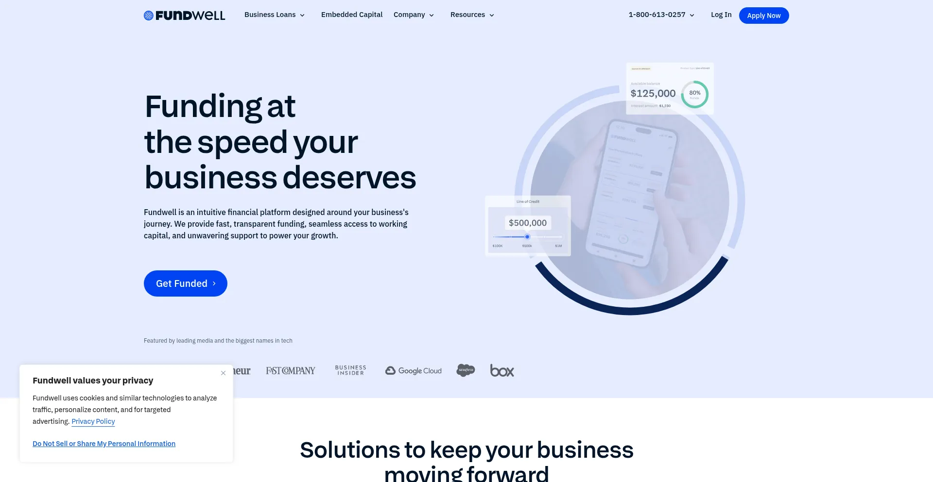 Fundwell.com Screenshot