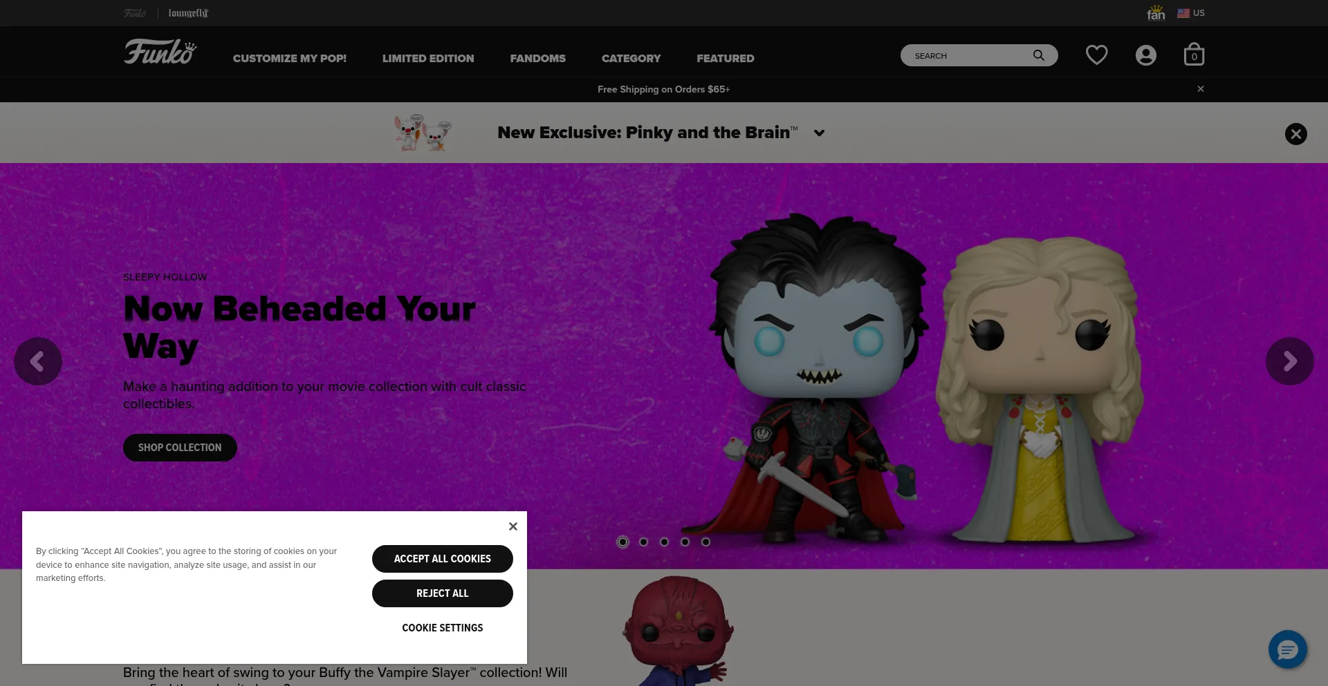 Funko.com Screenshot