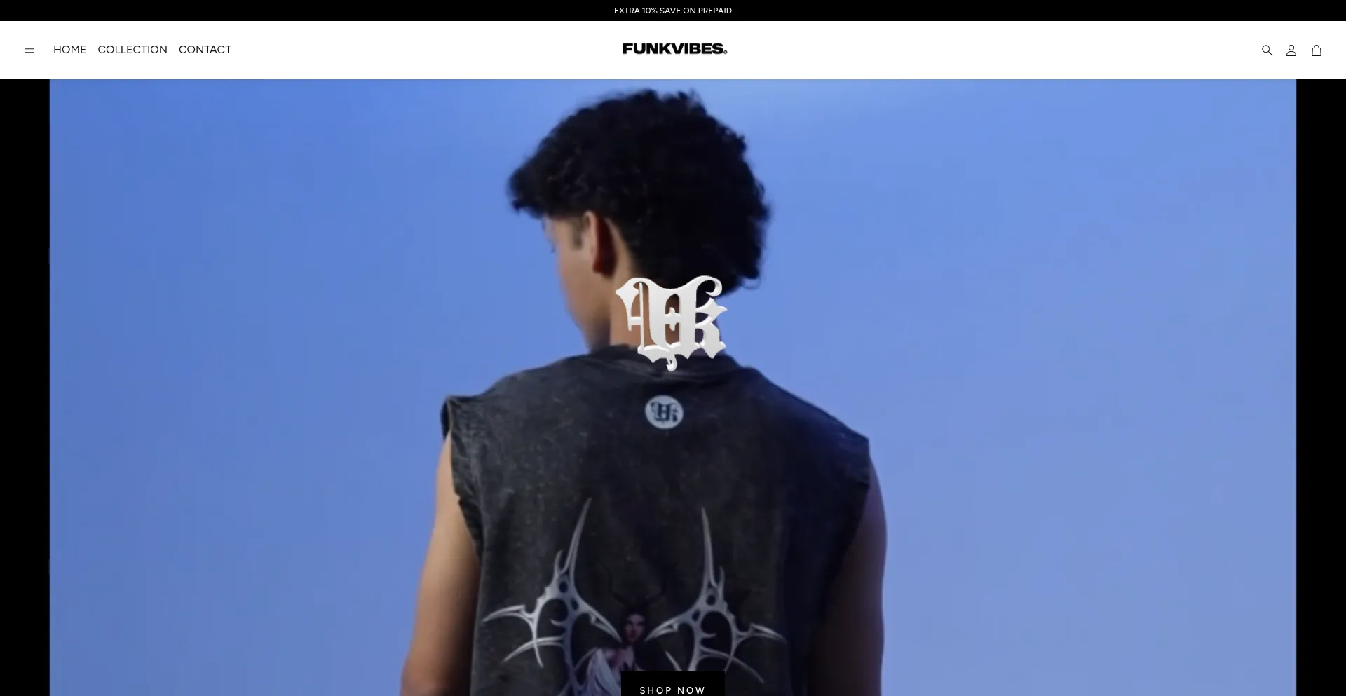 Website screenshot of Funkvibes.com