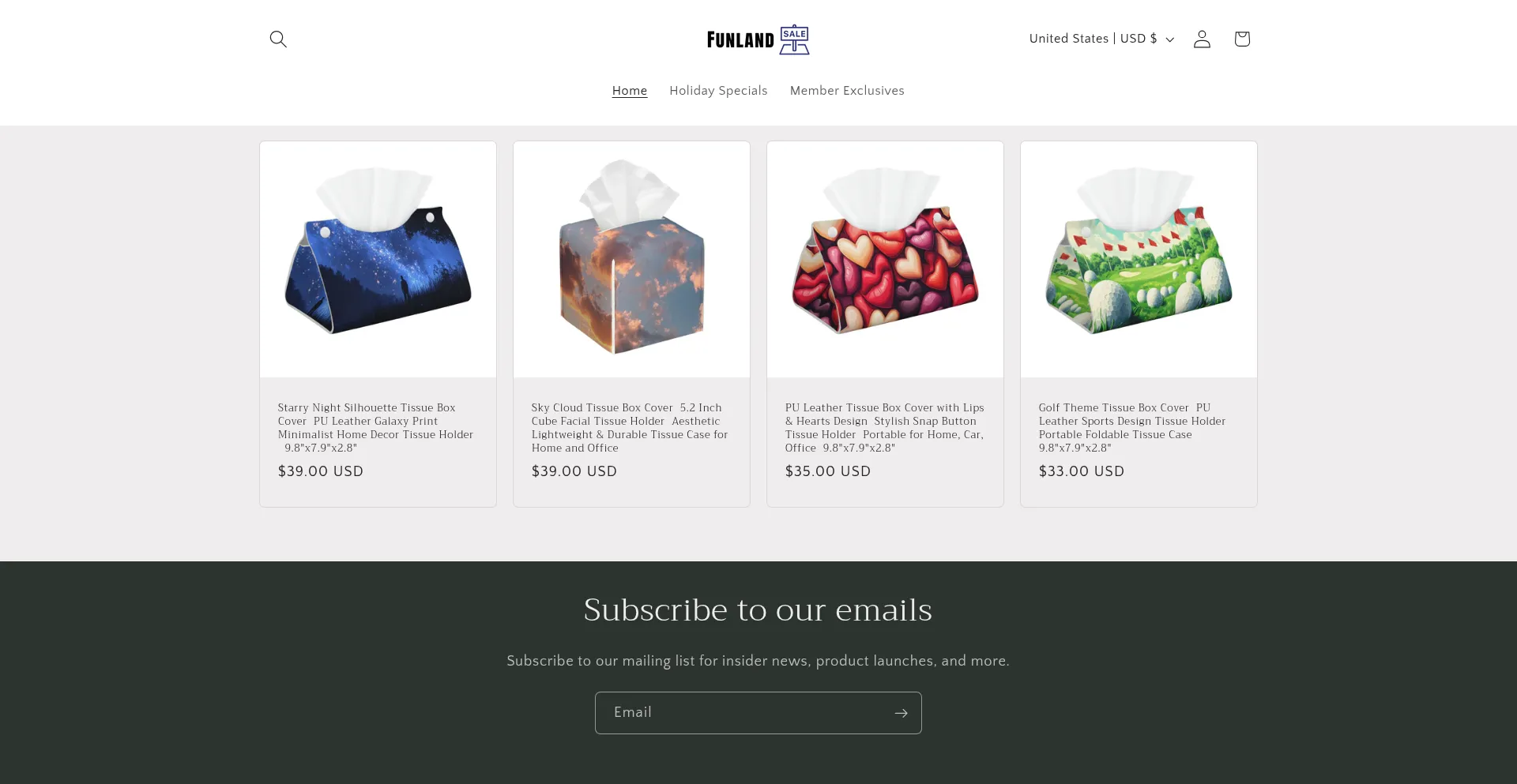 Website screenshot of Funlandtra.com