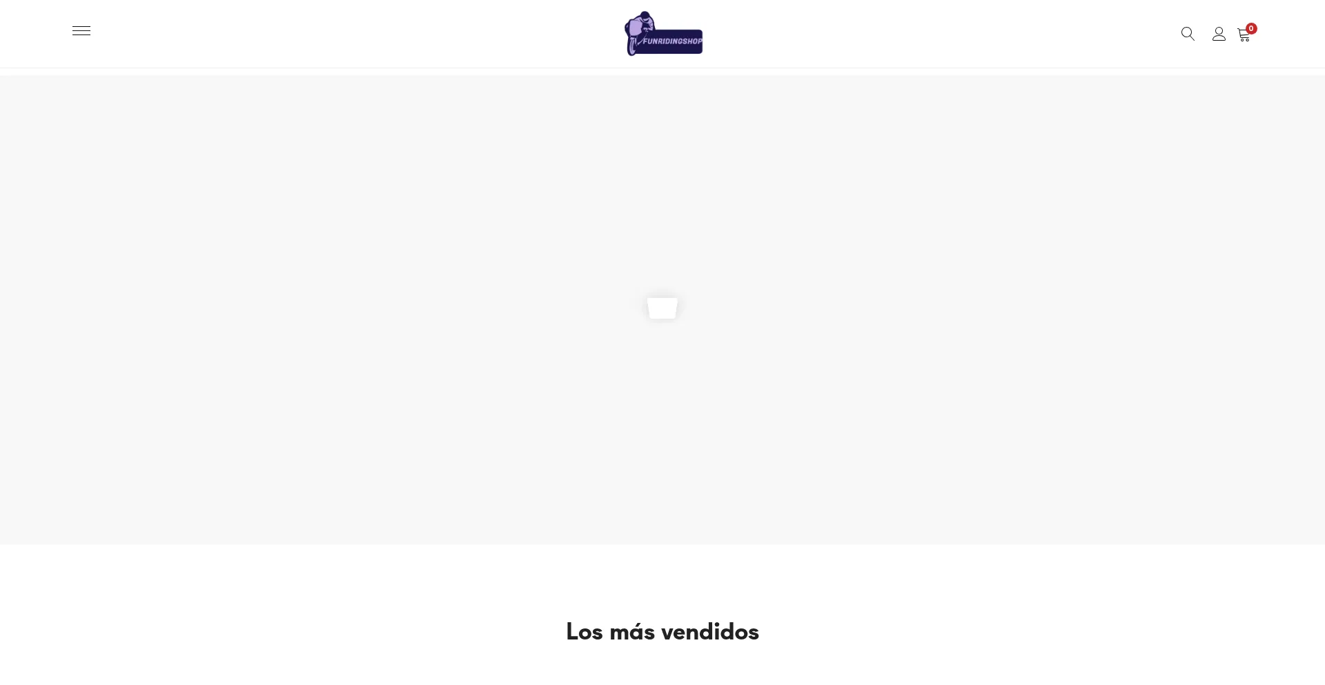 Website screenshot of Funridingshop.com