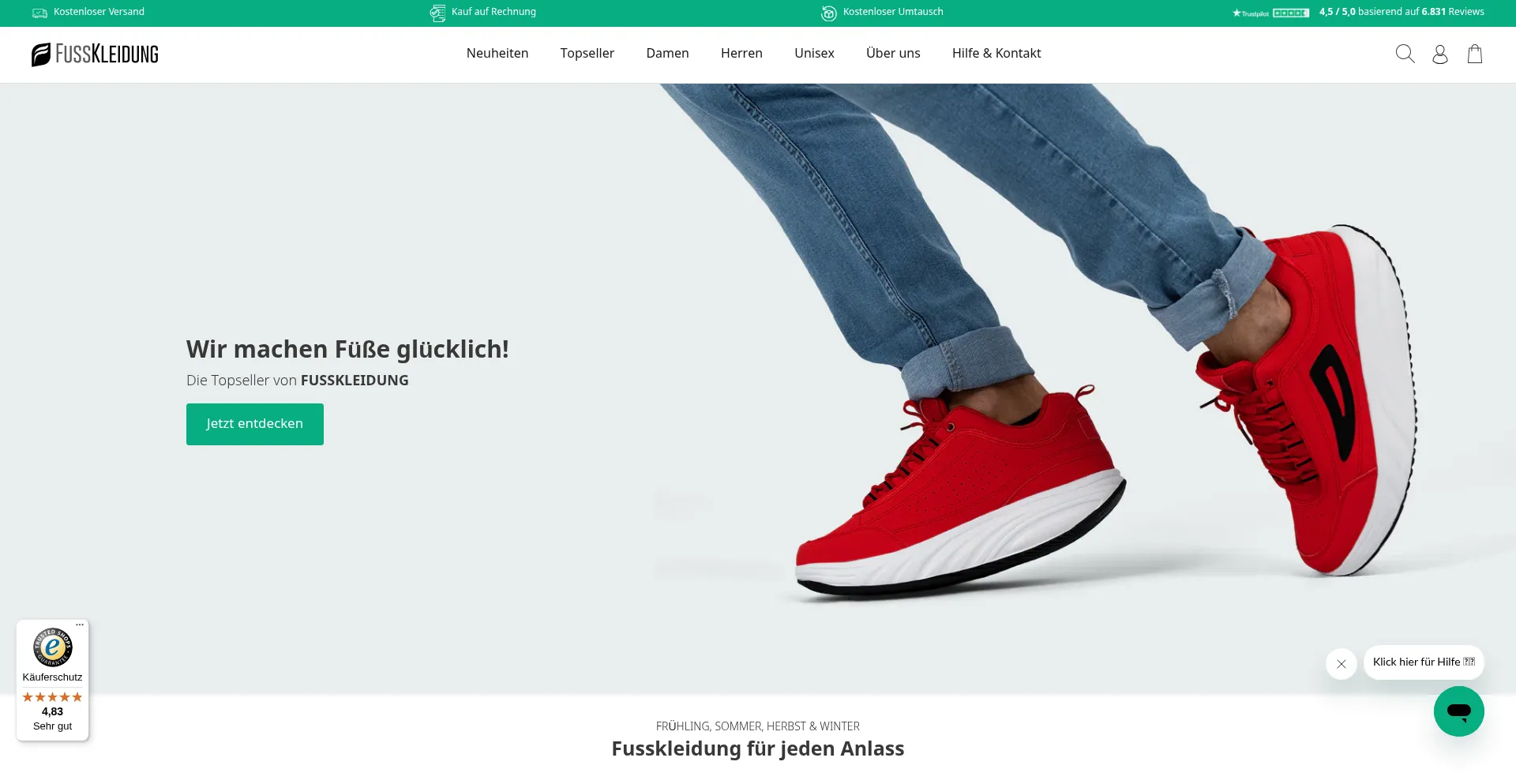 Is Fusskleidung.de Safe?