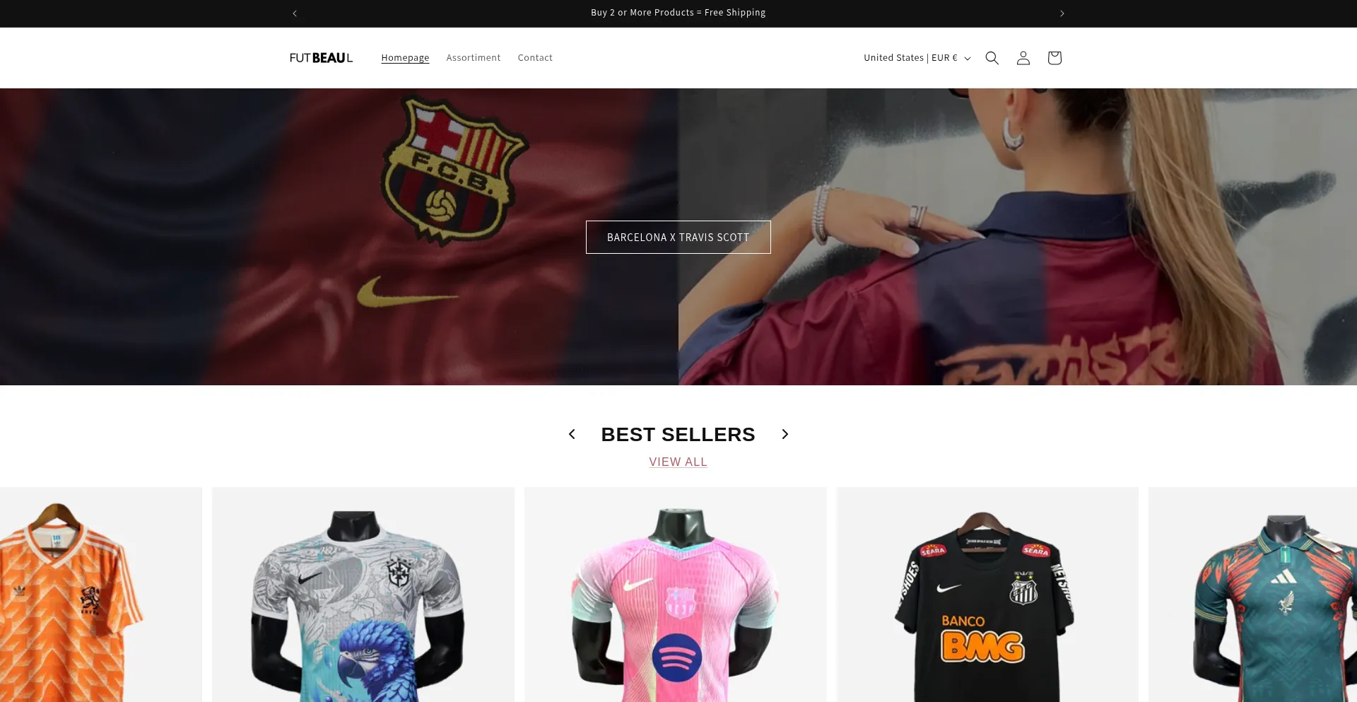 Website screenshot of Futbeaul.com