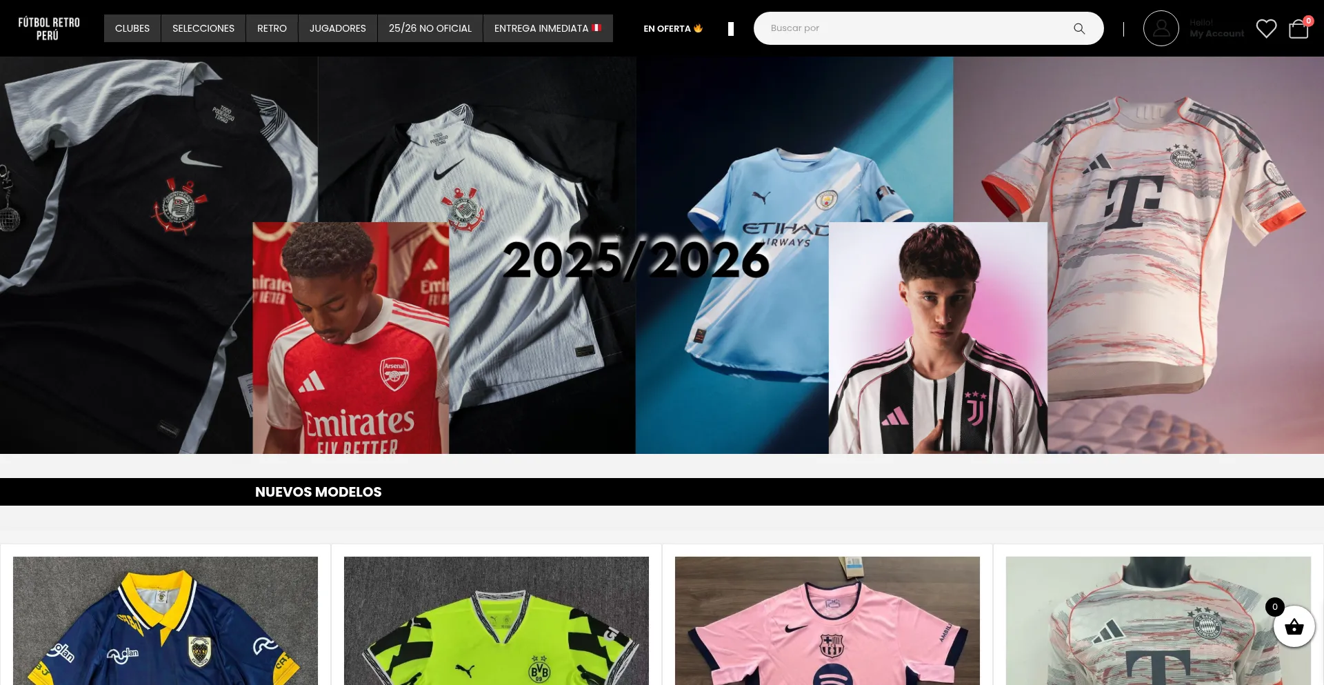 Website screenshot of Futbolretroperu.com