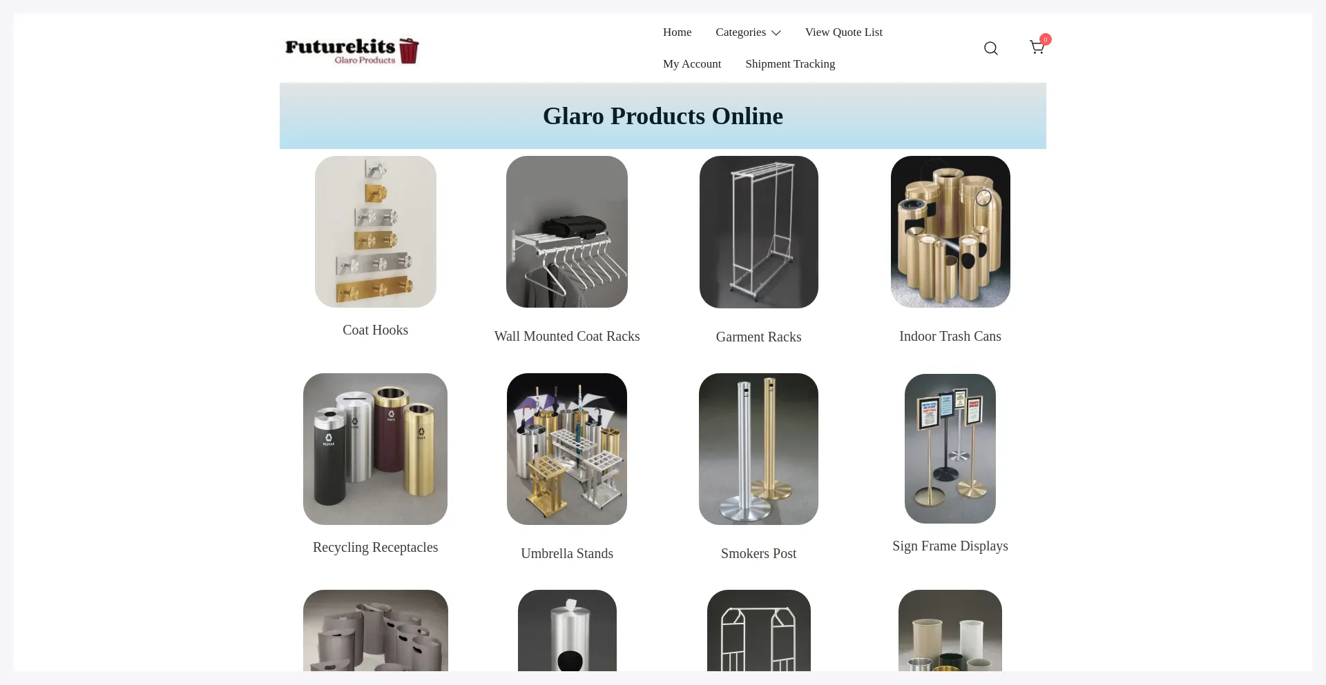 Website screenshot of Futurekits.com