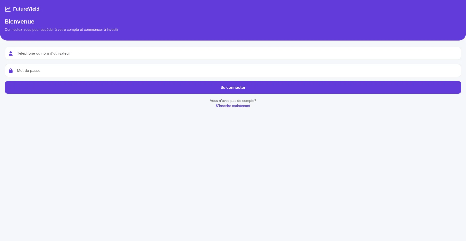 Website screenshot of Futureyields.shop