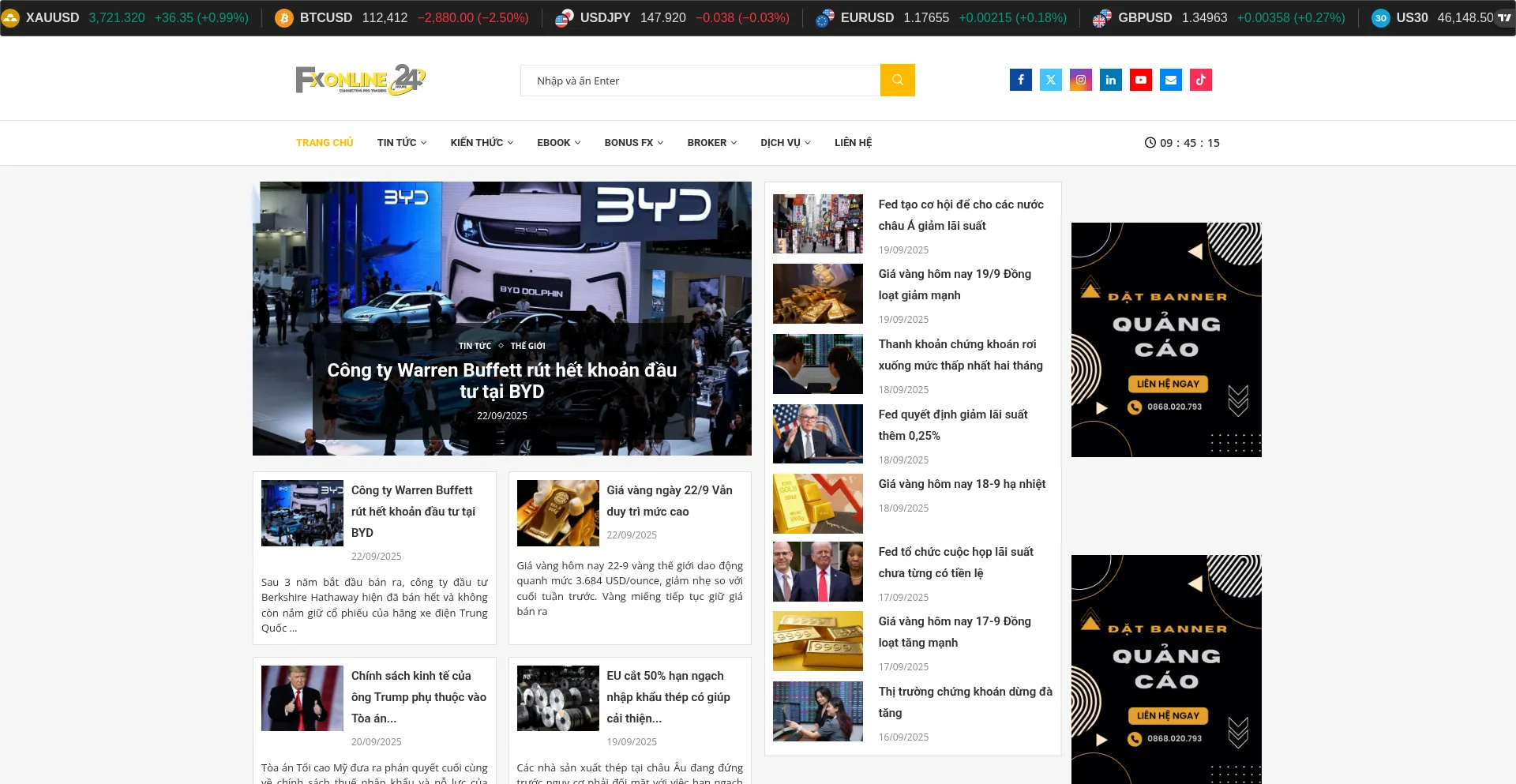Fxonline24h.com Screenshot