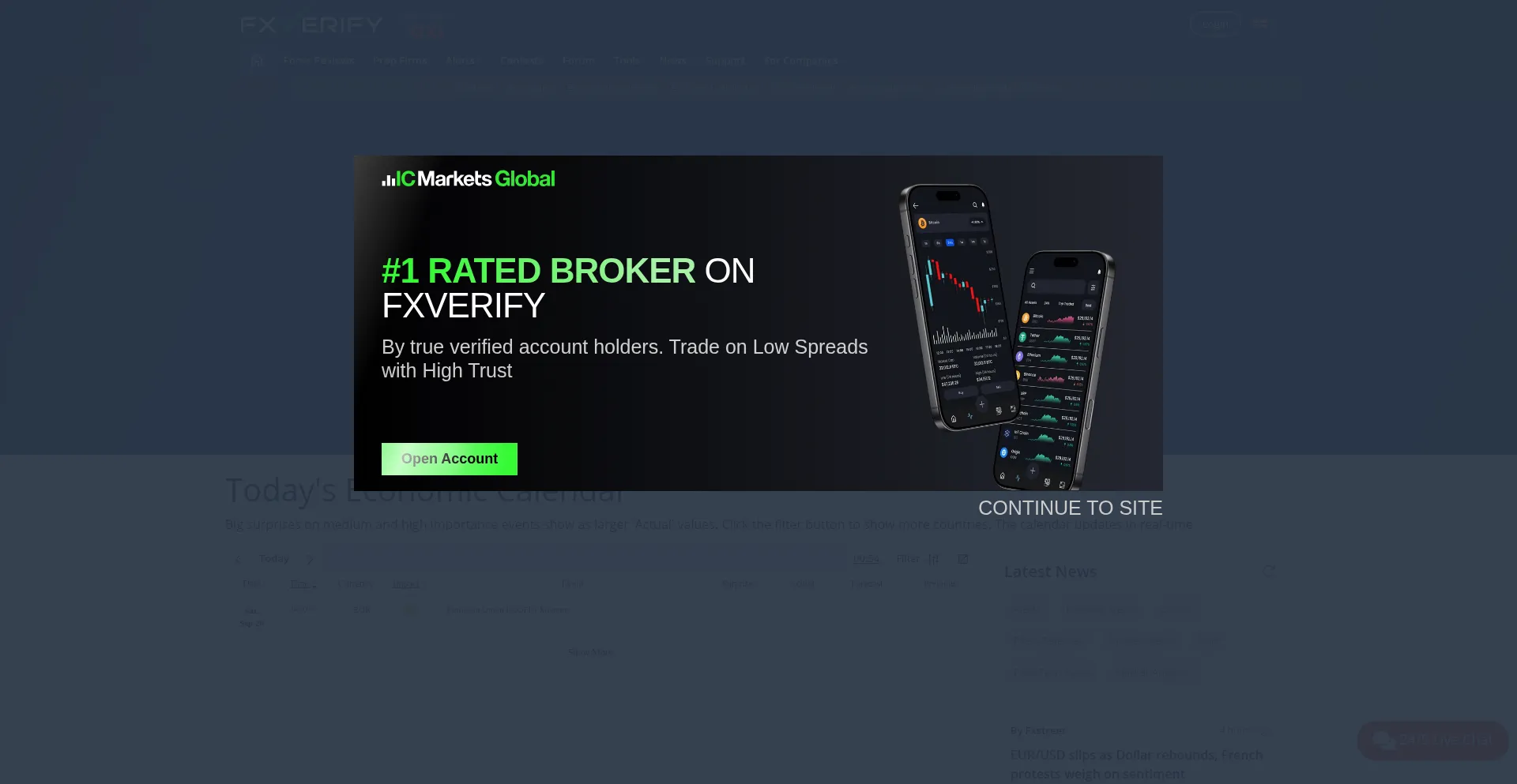 Fxverify.com Screenshot