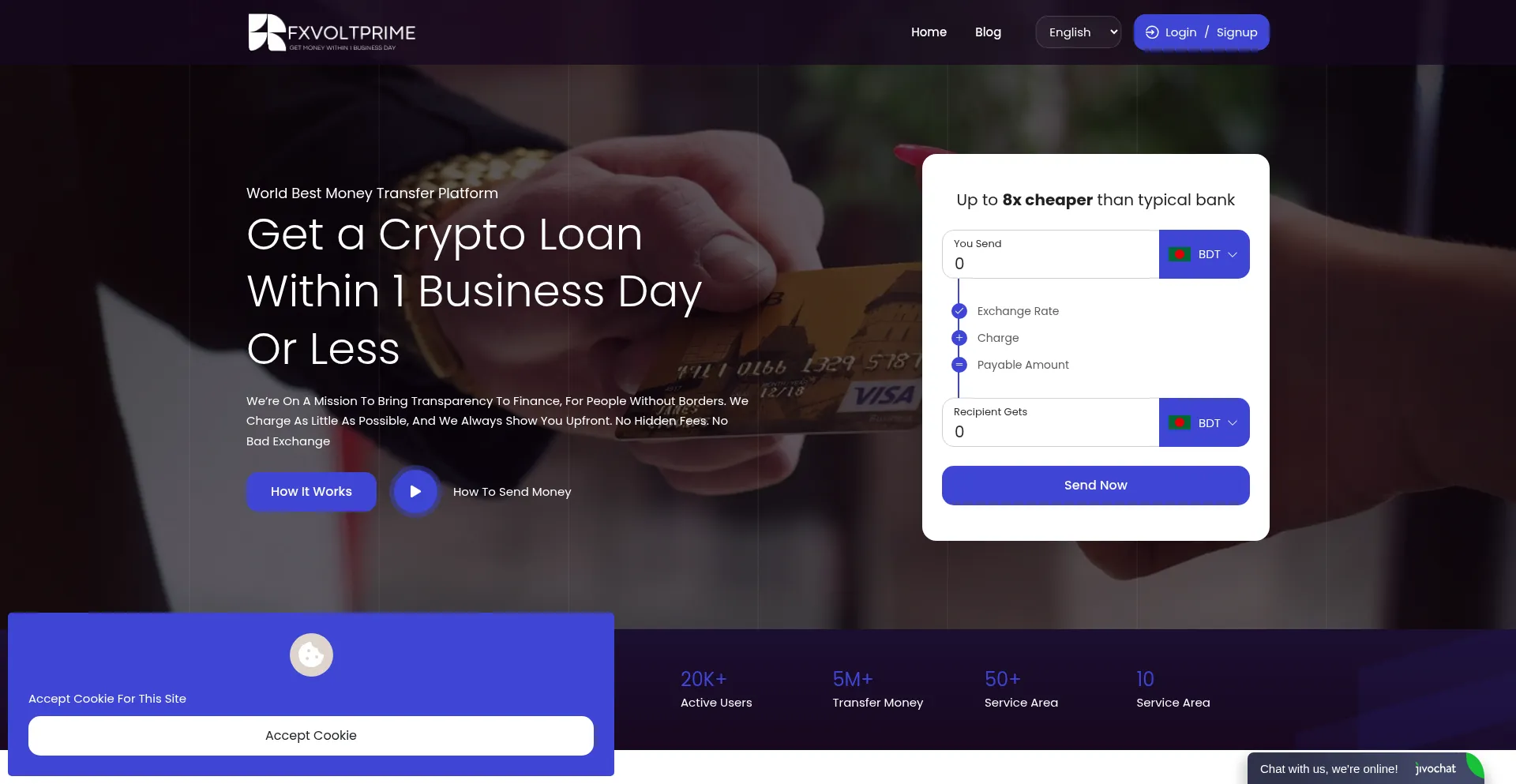 Fxvoltprime.site Screenshot