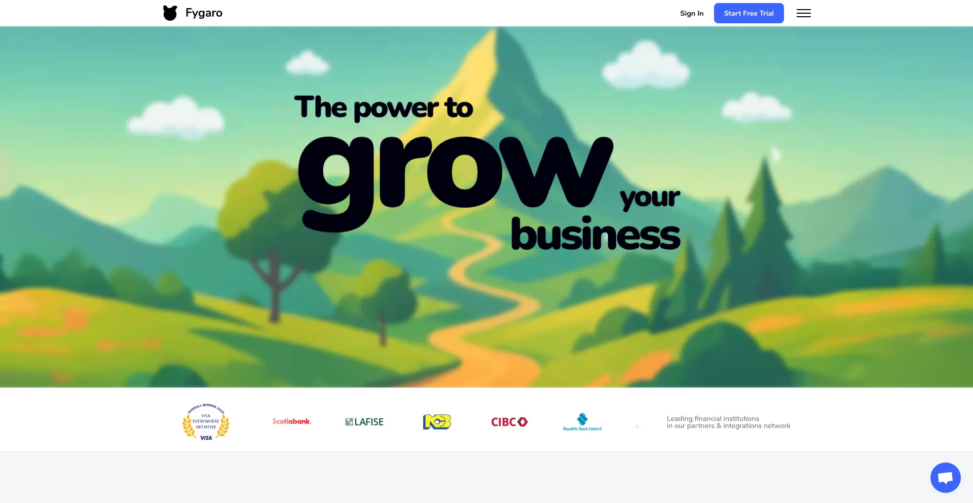 Website screenshot of Fygaro.com