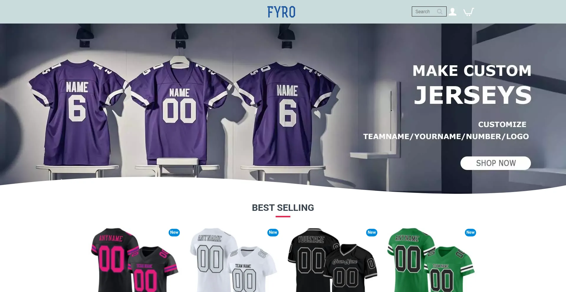 Website screenshot of Fyro.com.au
