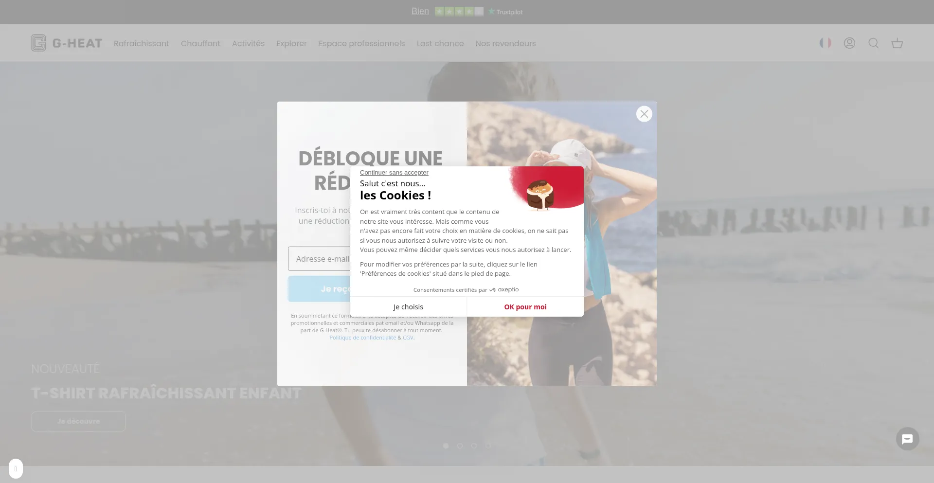 Website screenshot of G-heat.com